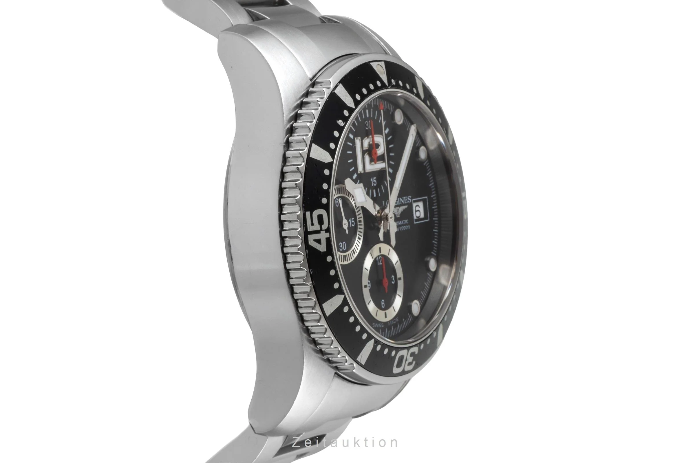 Longines Hydro Conquest chronograph steel automatic men's watch L3.644.4  [2600442] - Image 8