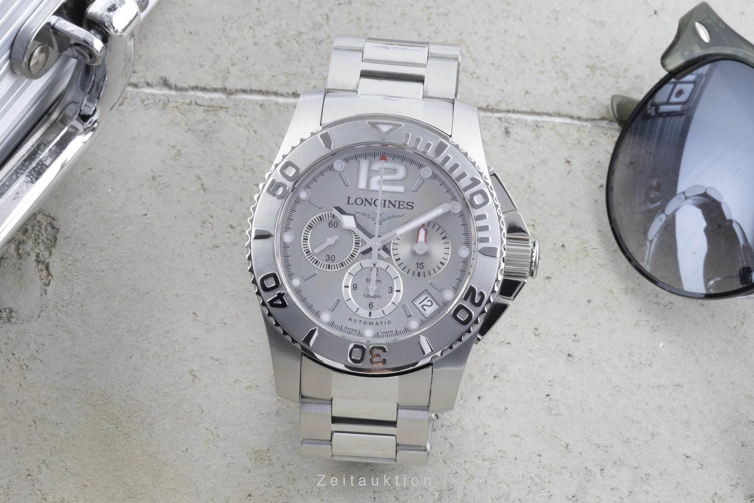 Longines Hydro Conquest chronograph steel automatic men's watch L3.665.4  [2206711] - Image 3