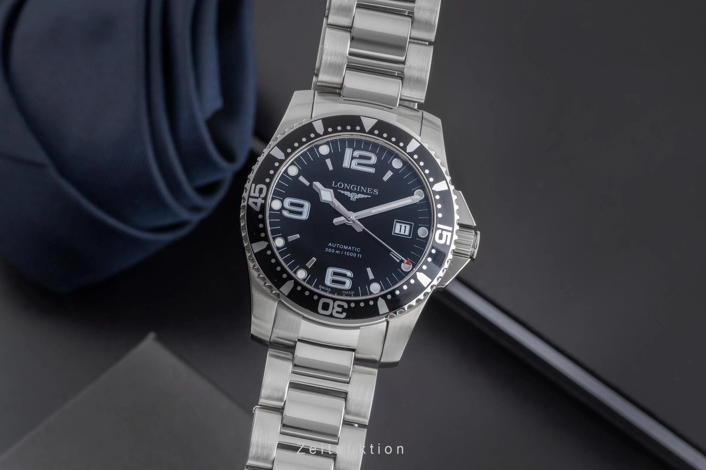 Longines Hydro Conquest steel automatic men's watch L3.642.4.56.6  [2506160] - Image 2