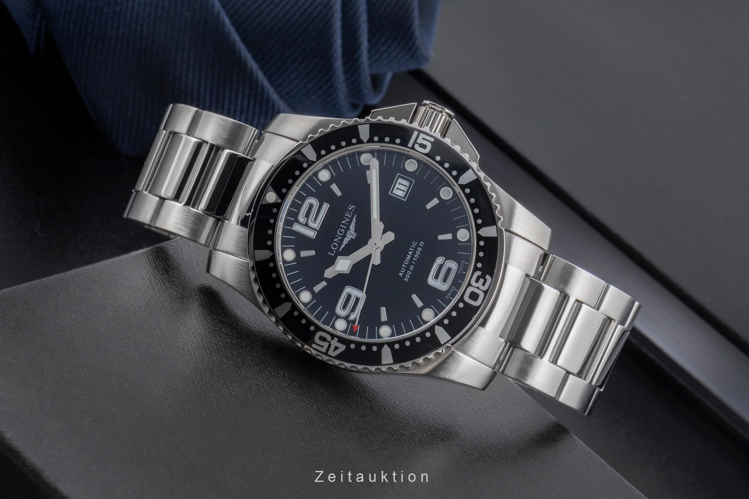 Longines Hydro Conquest steel automatic men's watch L3.642.4.56.6  [2506160] - Image 3