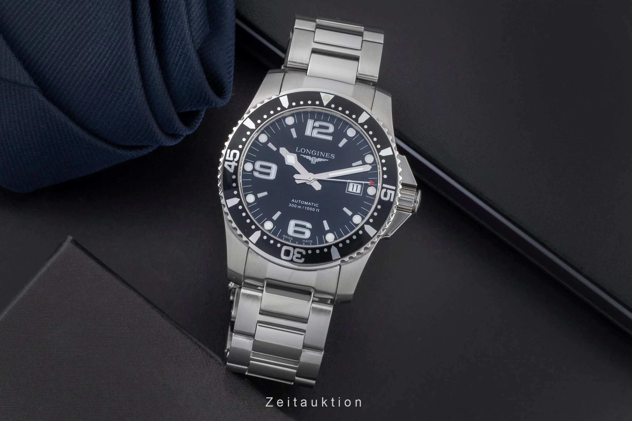 Longines Hydro Conquest steel automatic men's watch L3.642.4.56.6  [2506160] - Image 4
