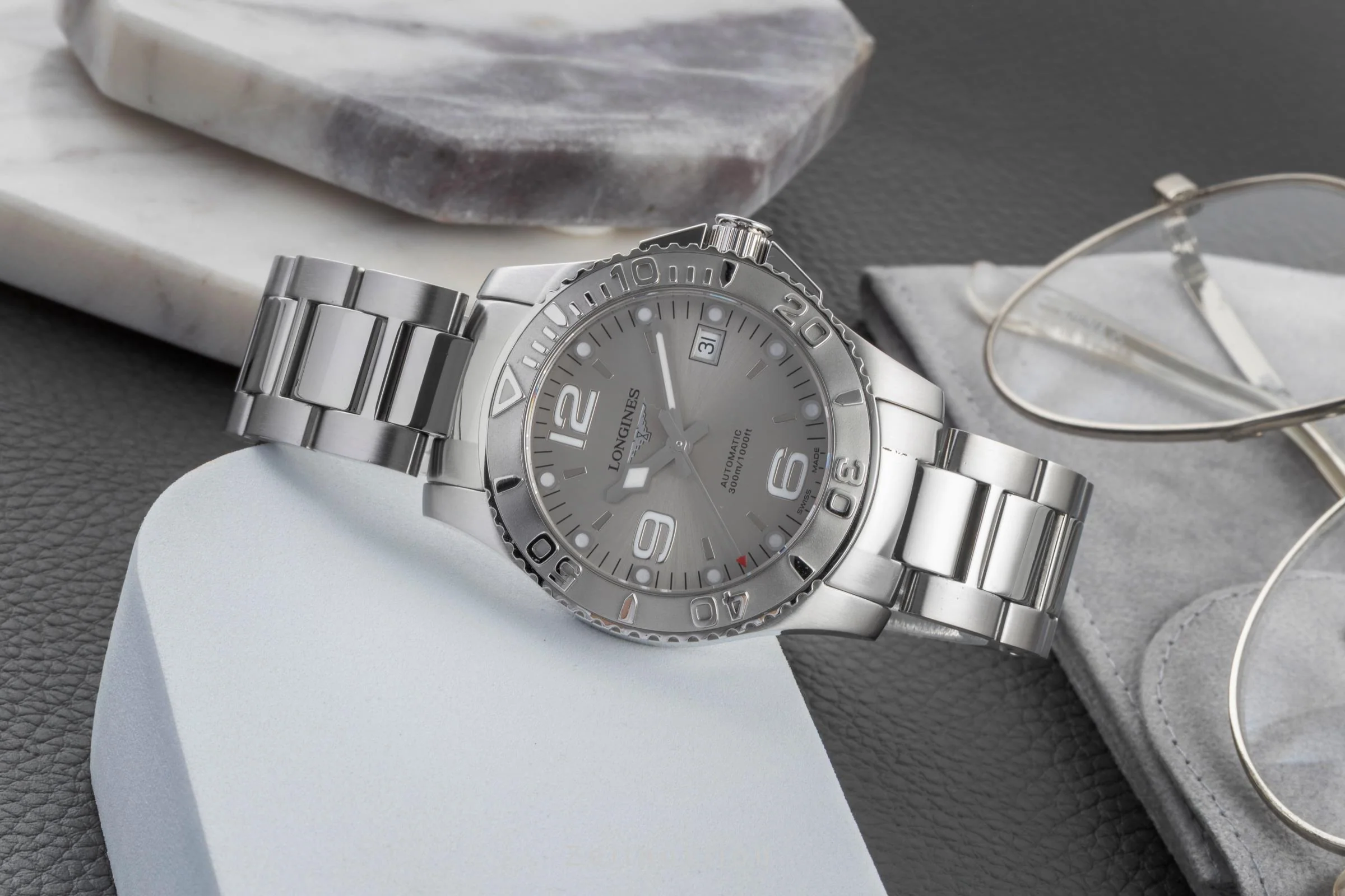 Longines Hydro Conquest steel automatic men's watch L3.664.4 LP: 1950EUR  [2600712] - Image 3