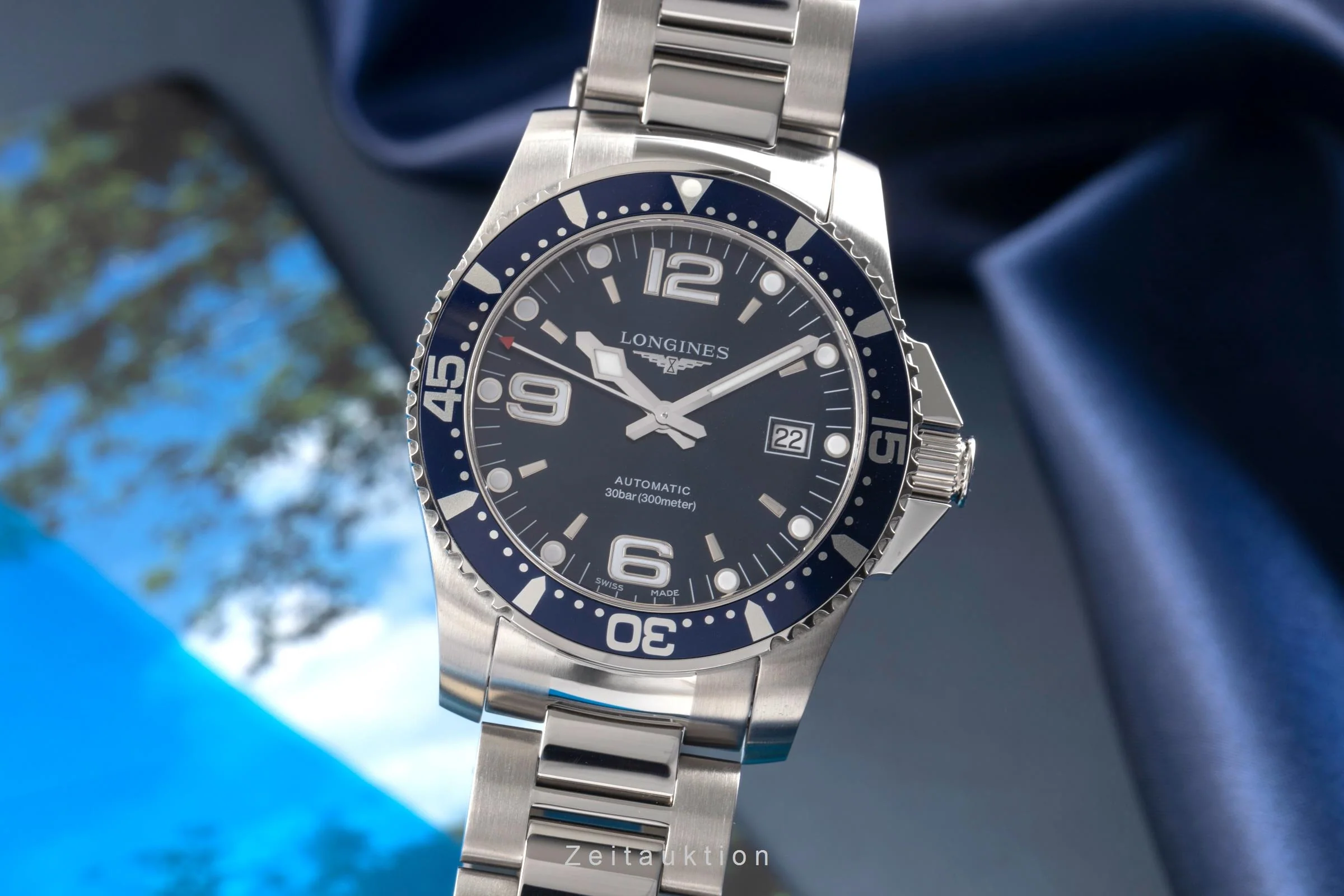 Longines Hydro Conquest steel automatic men's watch L3.742.4.96.6  [2503577] - Image 2