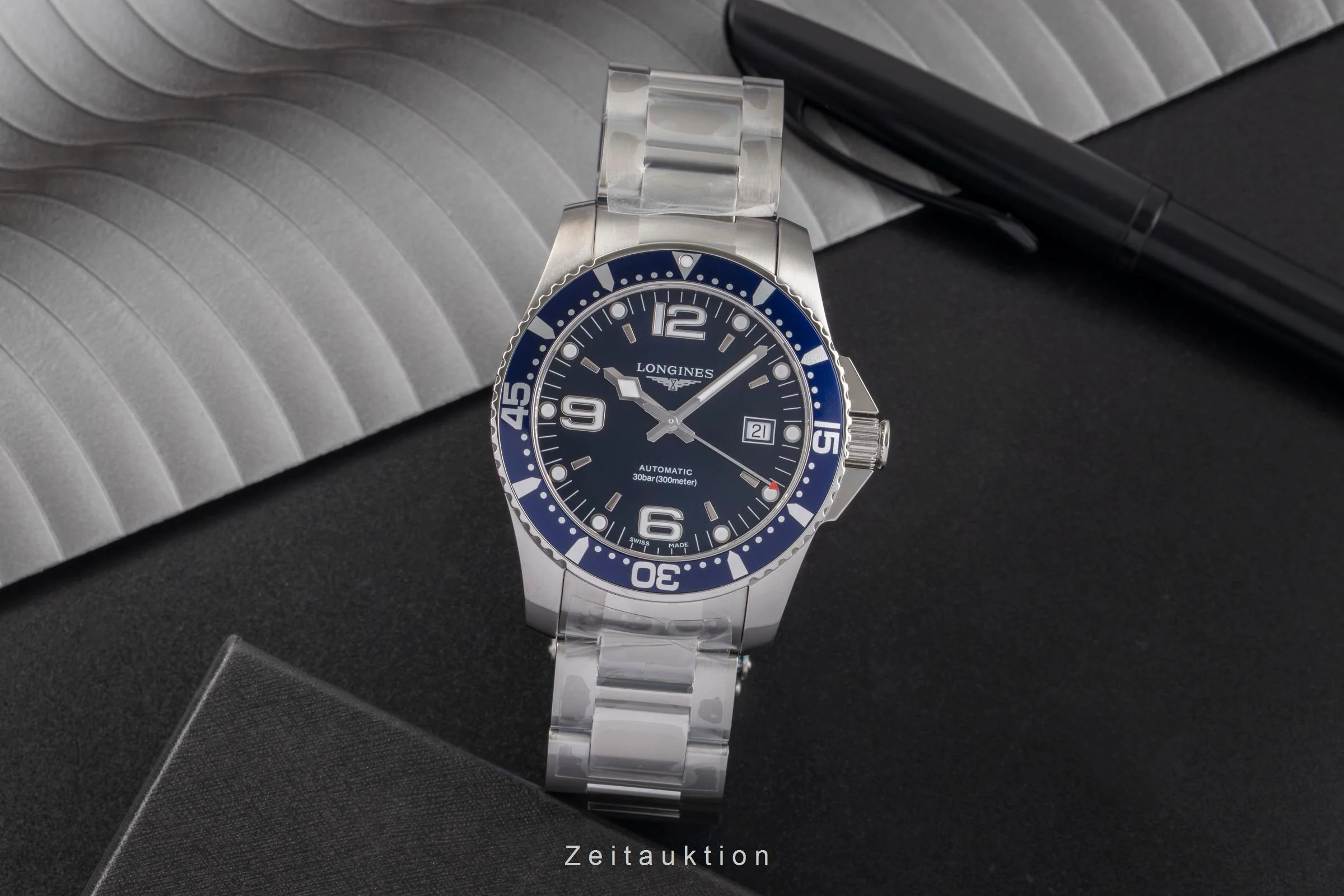 Longines Hydro Conquest steel automatic men's watch L3.742.4.96.6  [2503834] - Image 4