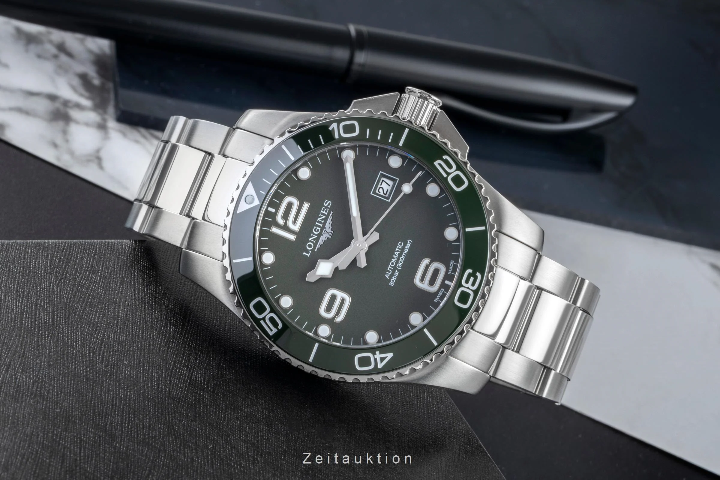 Longines Hydro Conquest steel automatic men's watch L3.782.4.06.6  [2506326] - Image 3