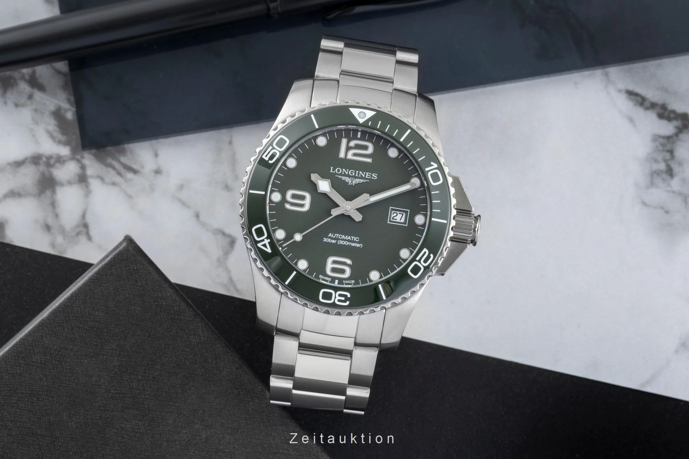 Longines Hydro Conquest steel automatic men's watch L3.782.4.06.6  [2506326] - Image 4