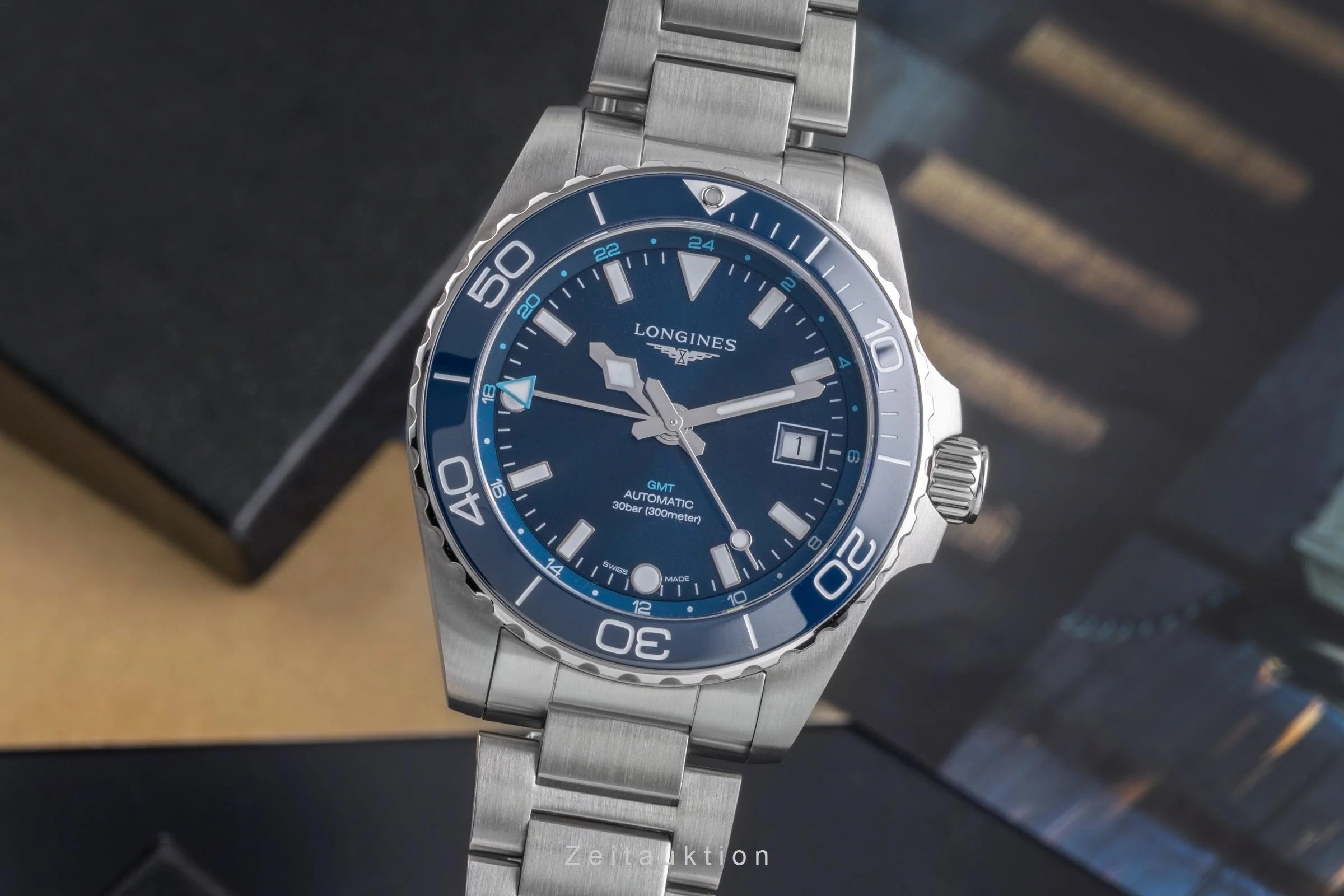 Longines Hydro Conquest steel automatic men's watch L3.790.4.96.6 LP: 3250EUR  [2505436] - Image 2