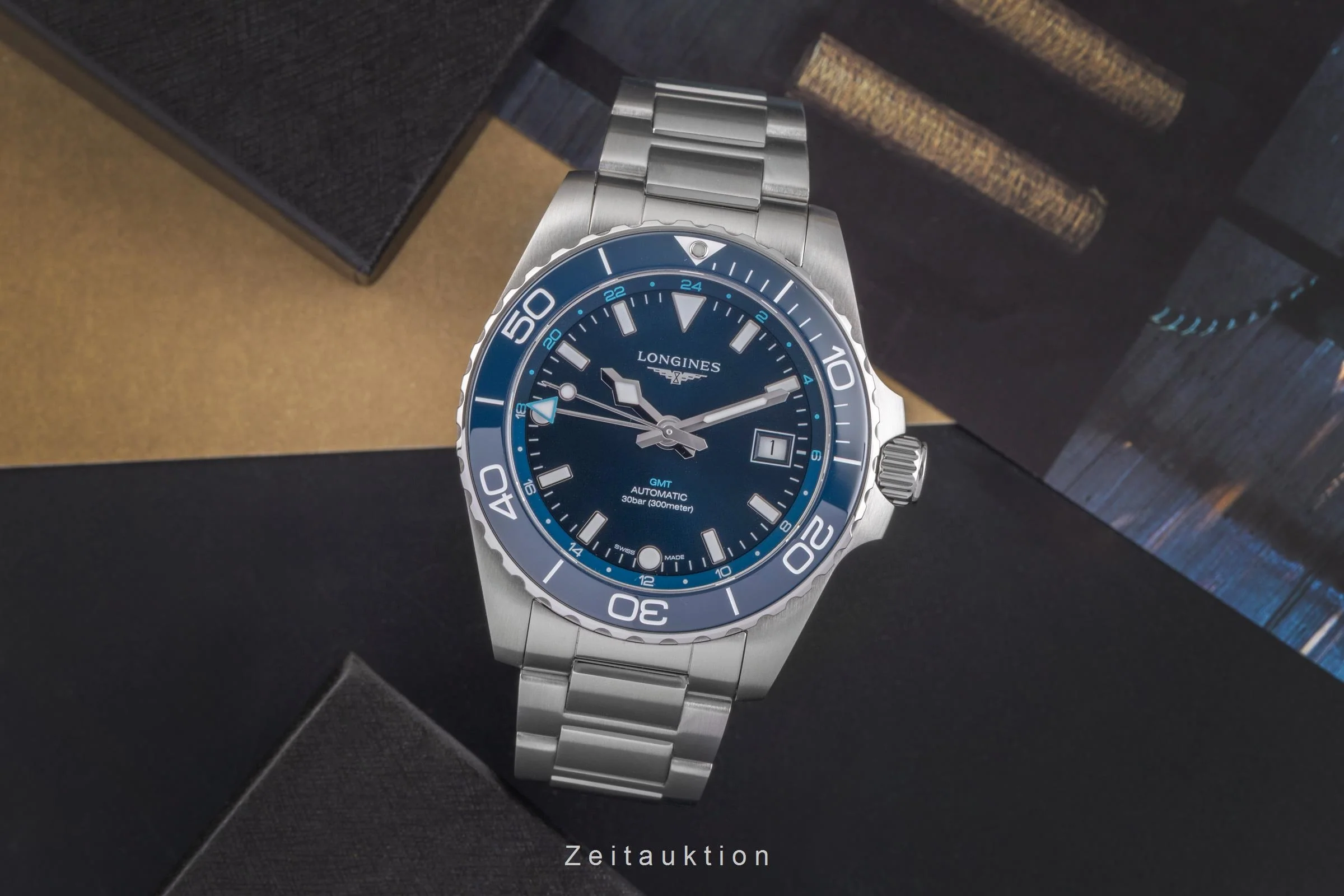 Longines Hydro Conquest steel automatic men's watch L3.790.4.96.6 LP: 3250EUR  [2505436] - Image 4