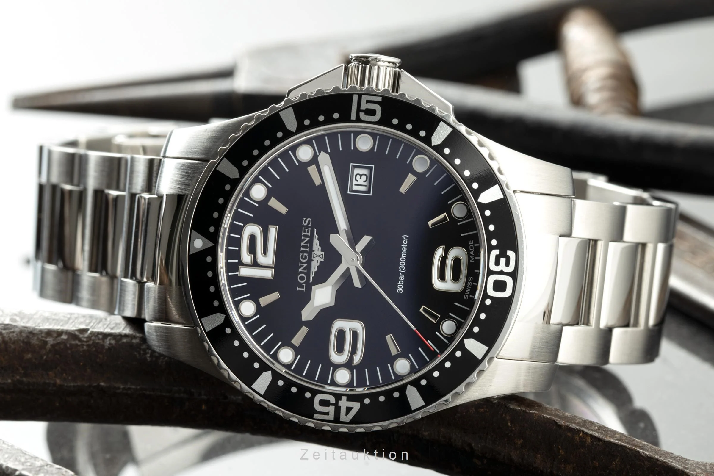 Longines Hydro Conquest steel quartz men's watch L3.730.4 LP: 940EUR  [2200661] - Image 2