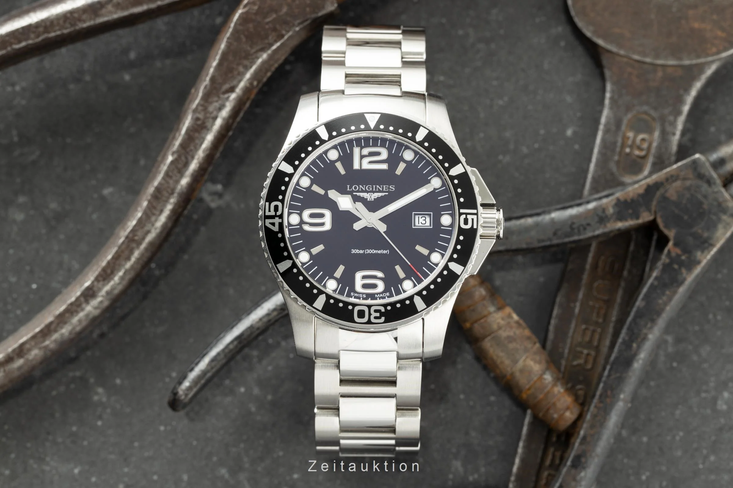 Longines Hydro Conquest steel quartz men's watch L3.730.4 LP: 940EUR  [2200661] - Image 3