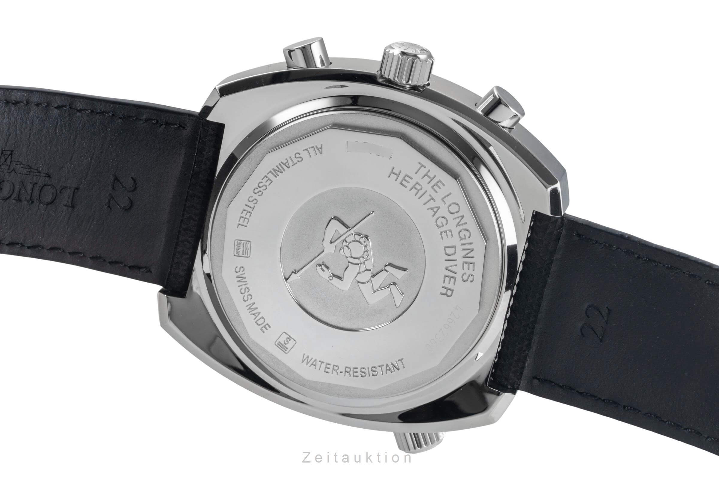 Longines Legend Diver chronograph steel automatic men's watch L2.796.4.52.0  [2501492] - Image 11