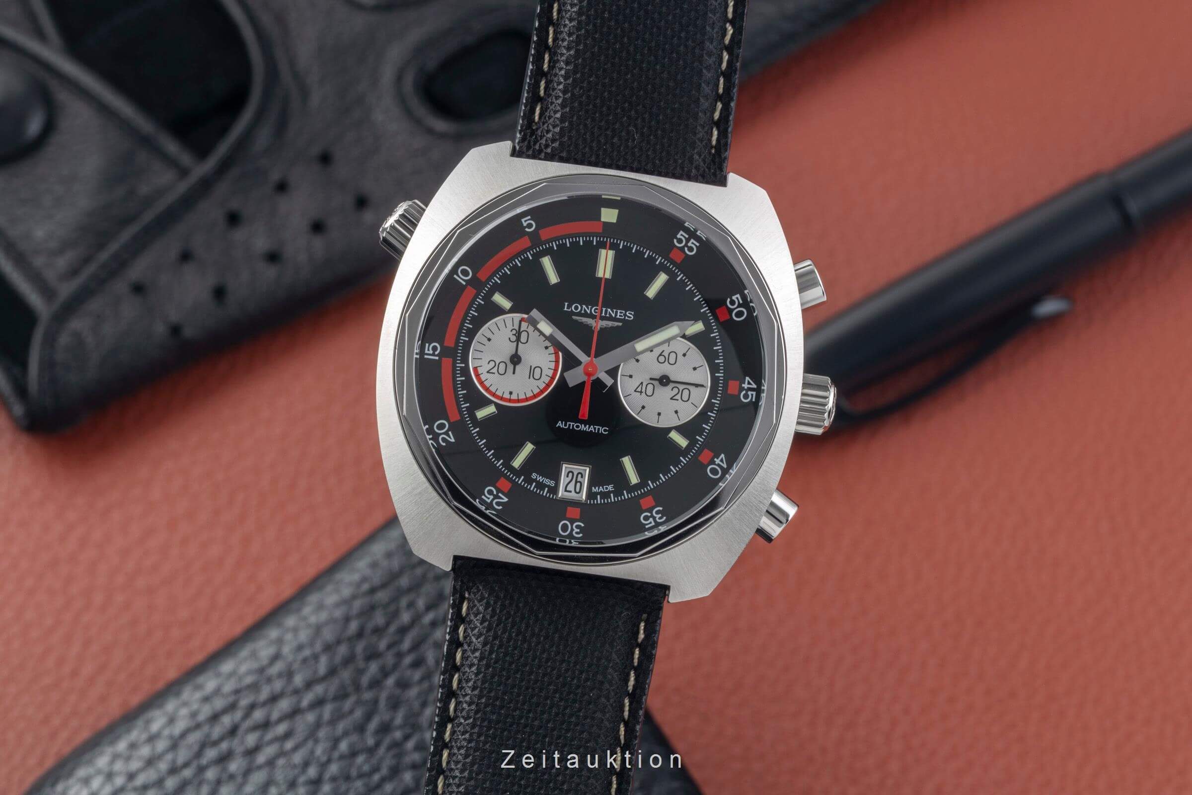 Longines Legend Diver chronograph steel automatic men's watch L2.796.4.52.0  [2501492] - Image 2