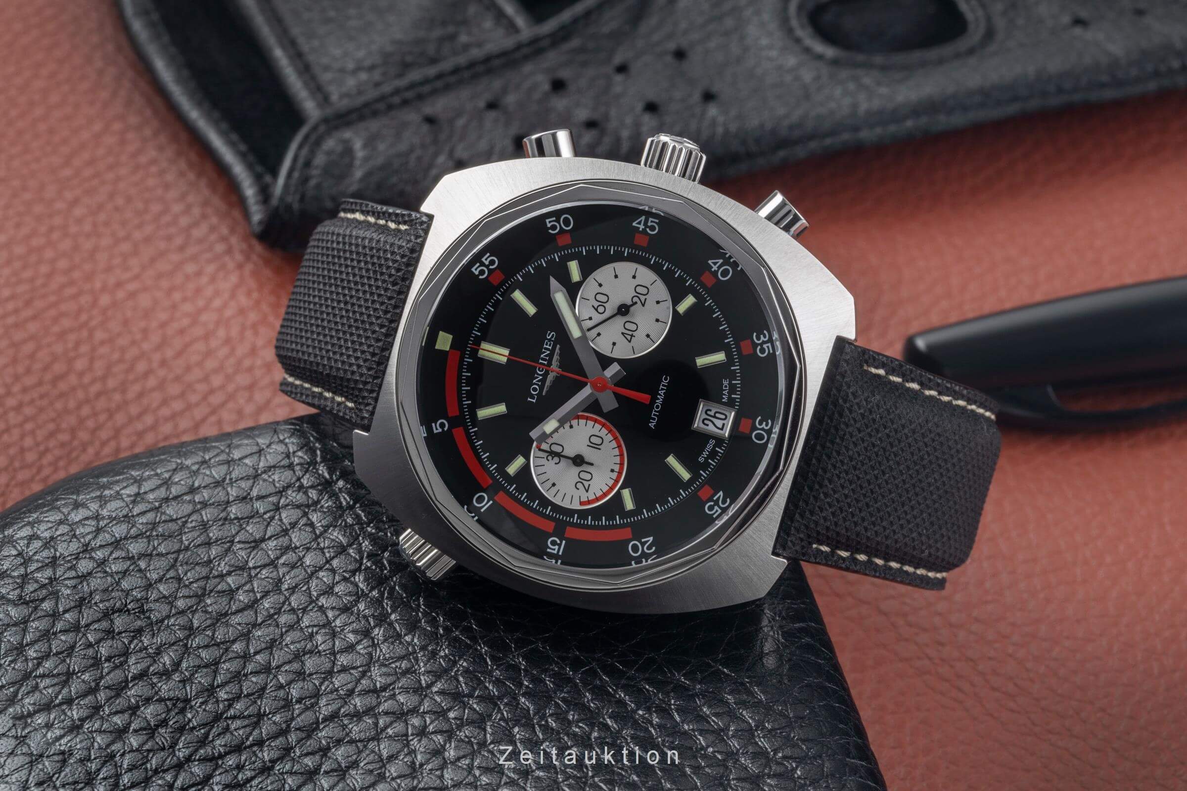 Longines Legend Diver chronograph steel automatic men's watch L2.796.4.52.0  [2501492] - Image 3