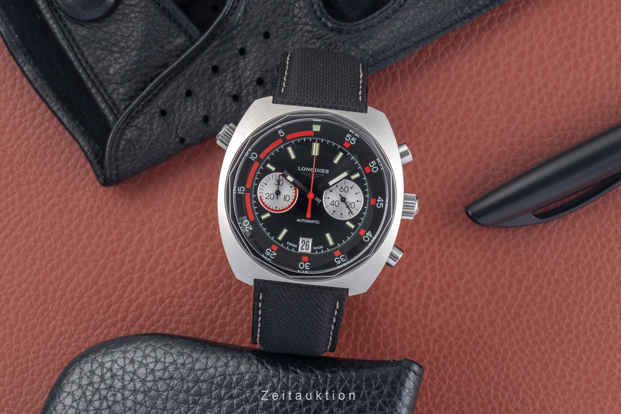 Longines Legend Diver chronograph steel automatic men's watch L2.796.4.52.0  [2501492] - Image 4