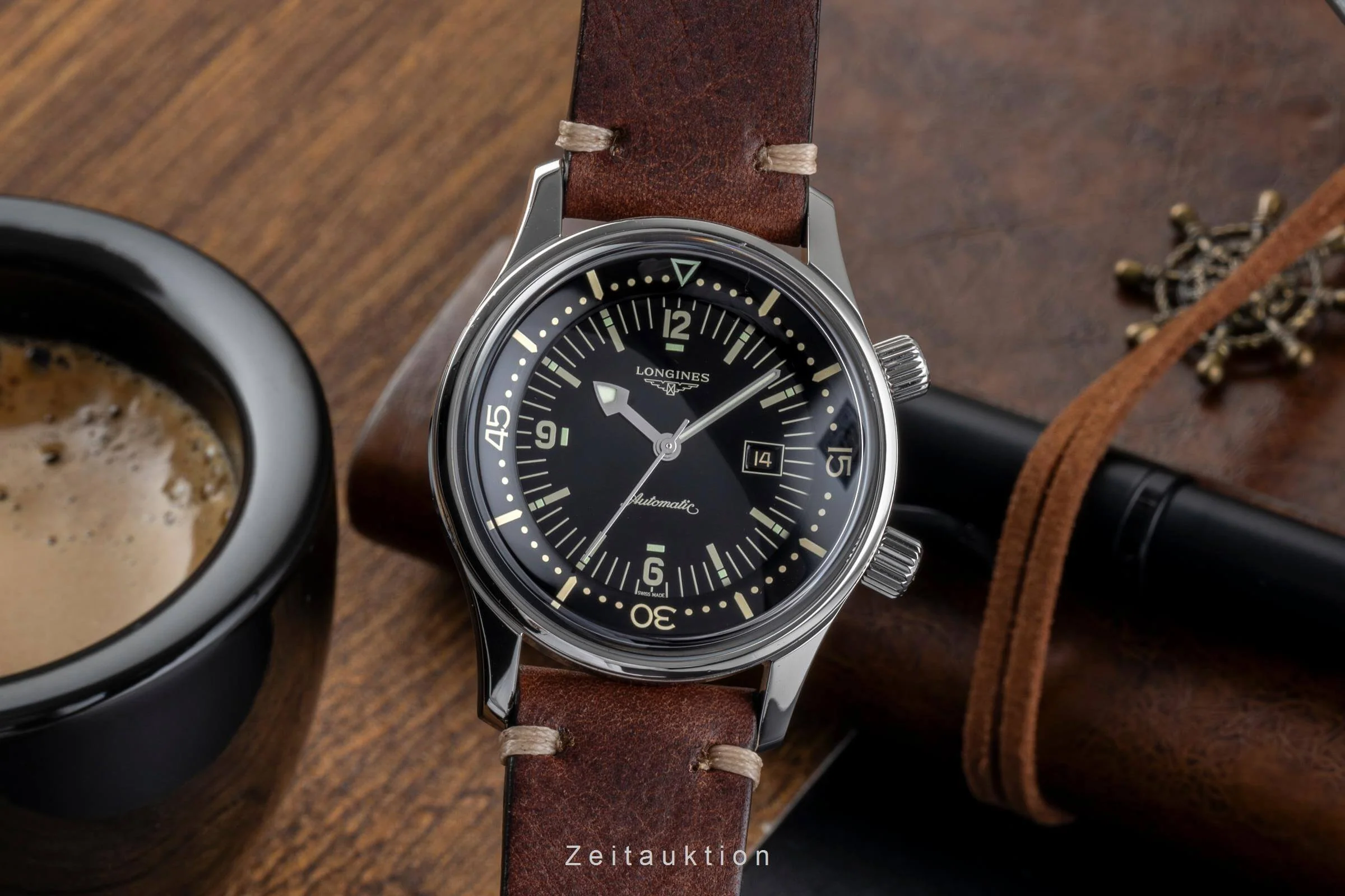 Longines Legend Diver steel automatic men's watch L3.374.4.50.0 LP: 2550EUR  [2501934] - Image 2
