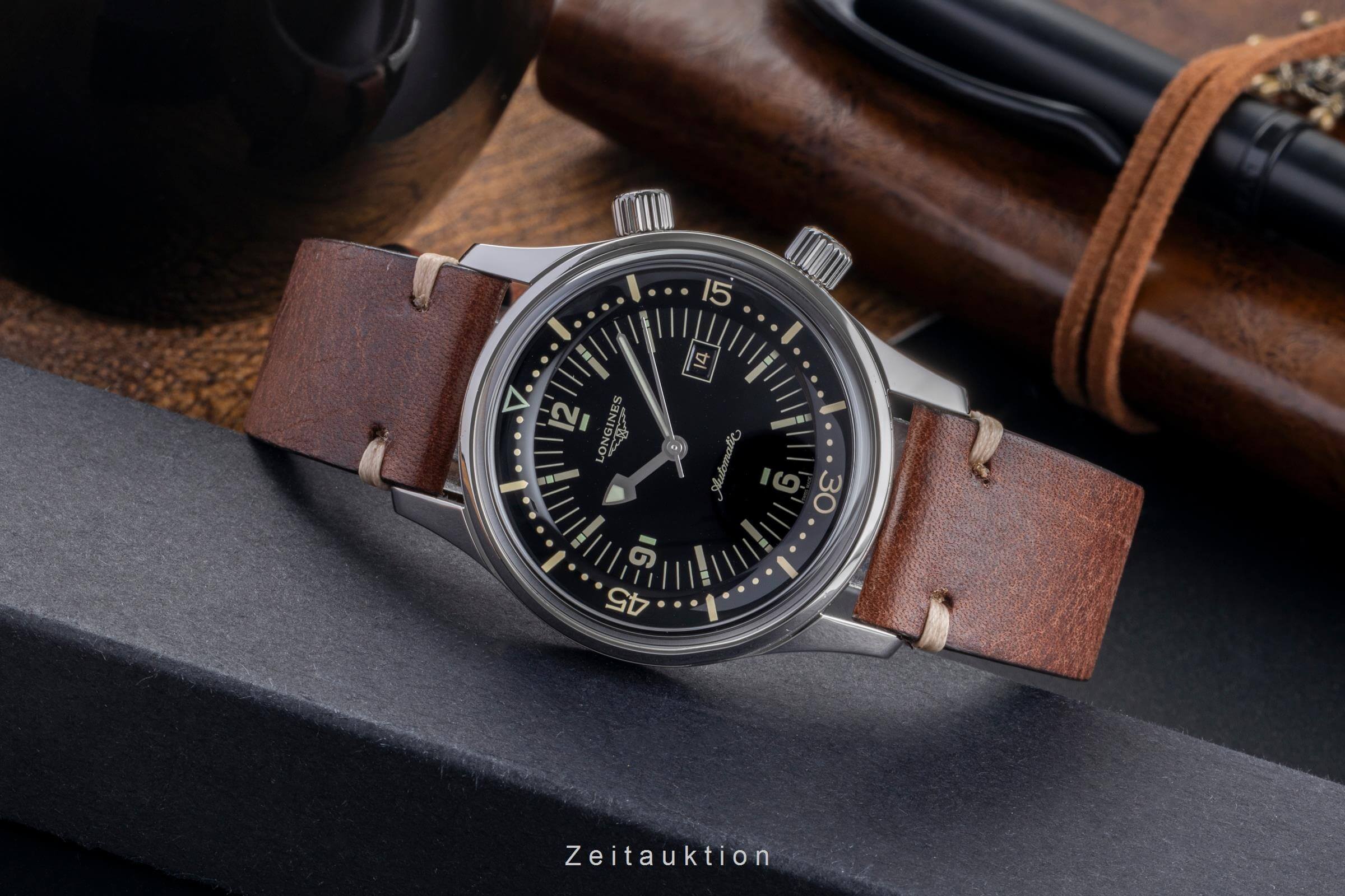Longines Legend Diver steel automatic men's watch L3.374.4.50.0 LP: 2550EUR  [2501934] - Image 3