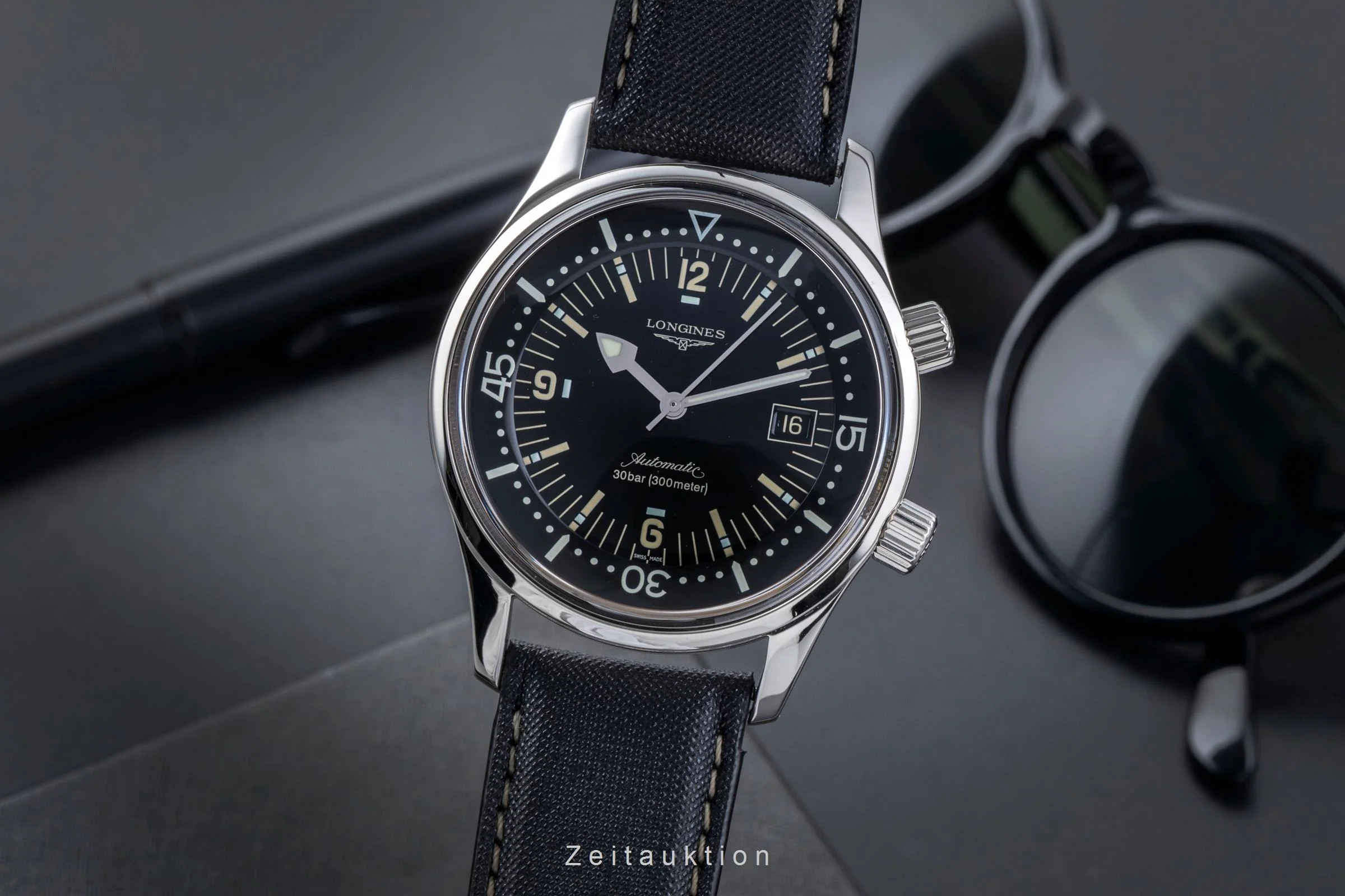 Longines Legend Diver steel automatic men's watch L3.674.4.50.0 LP: 2550EUR  [2506128] - Image 2