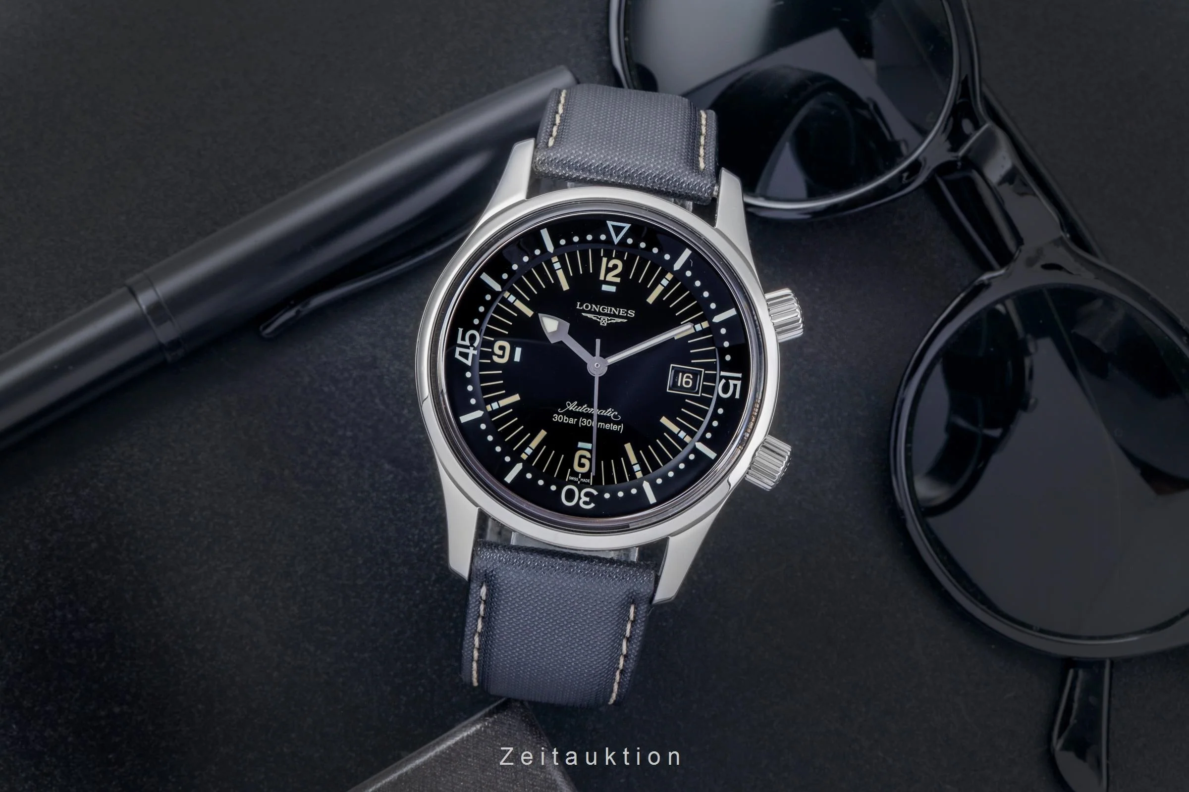 Longines Legend Diver steel automatic men's watch L3.674.4.50.0 LP: 2550EUR  [2506128] - Image 4