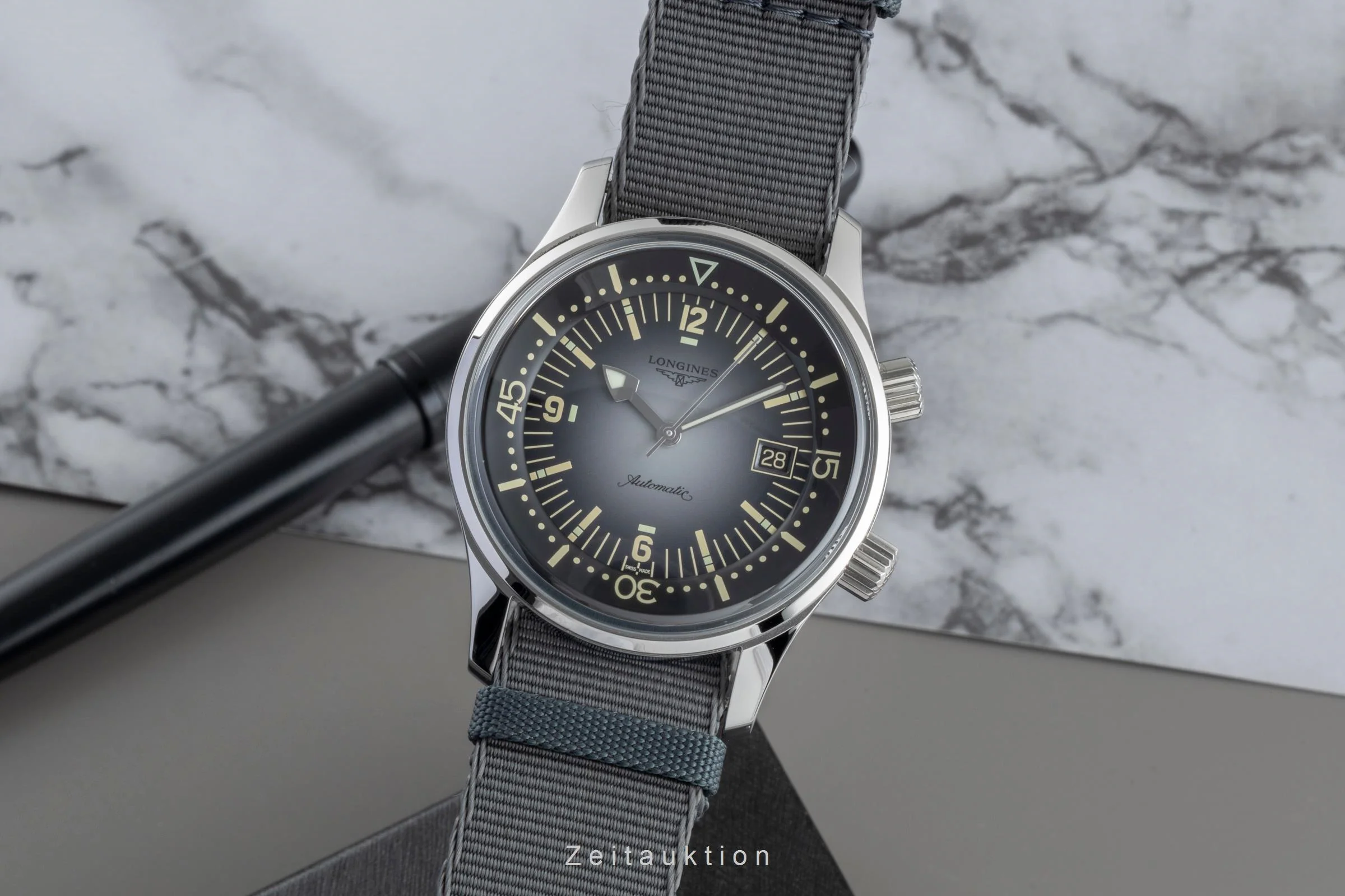 Longines Legend Diver steel automatic men's watch L3.774.4.70.2  [2507329] - Image 2