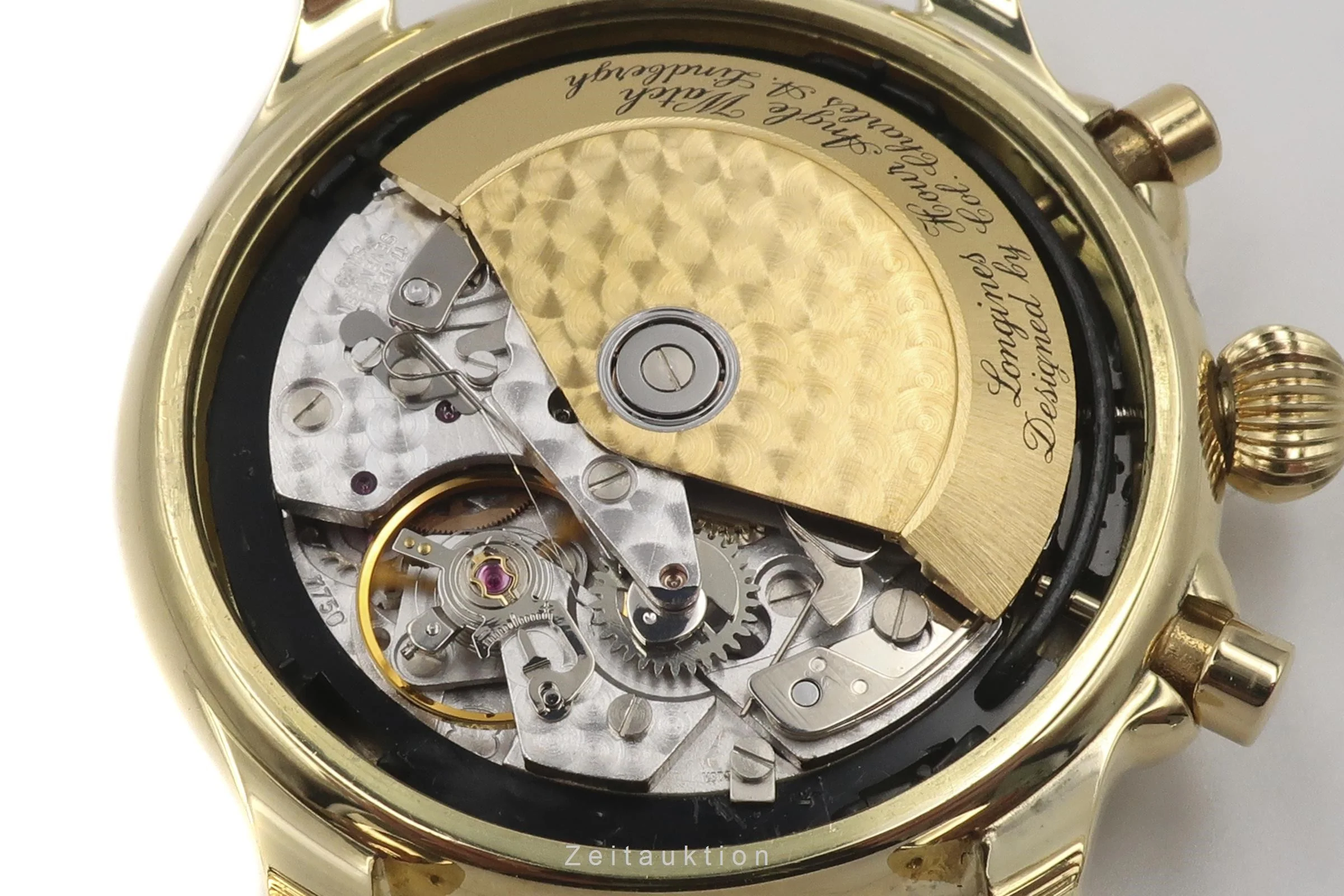 Longines Lindbergh chronograph 18 ct gold automatic men's watch L674.5233, 898 Limited  [2205885] - Image 13