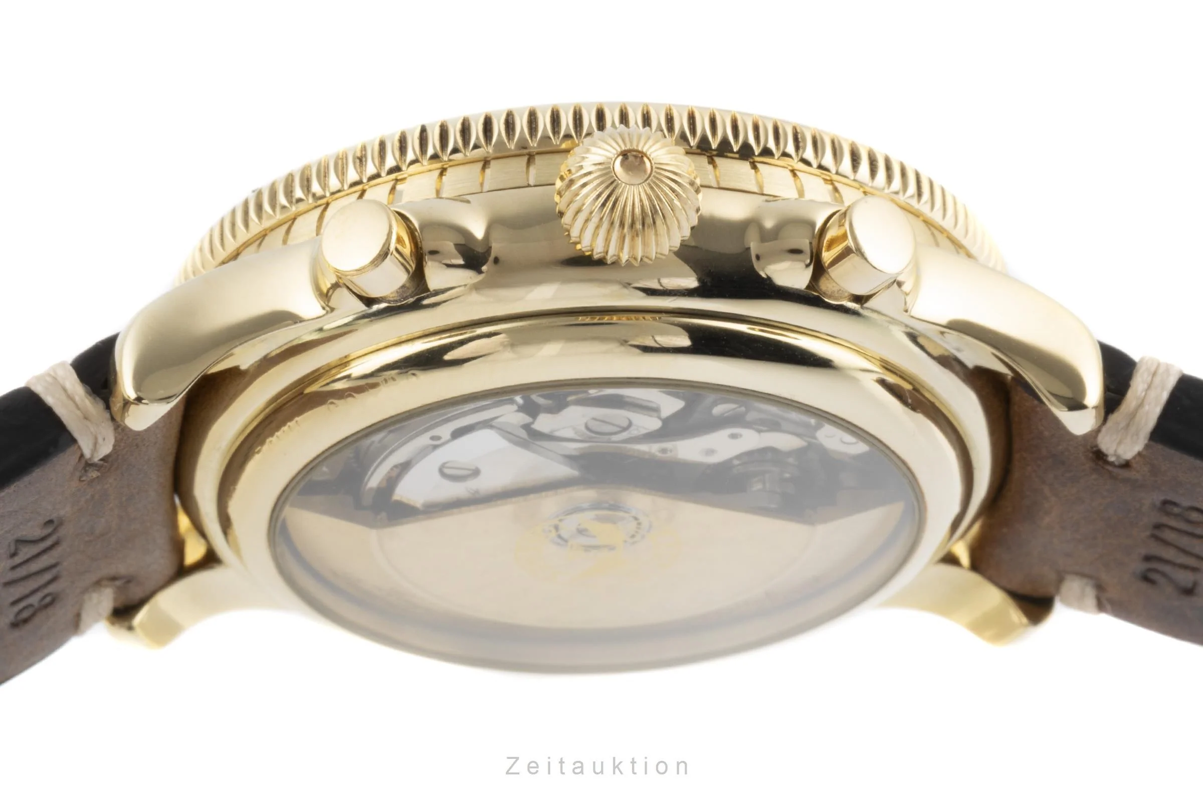 Longines Lindbergh chronograph 18 ct gold automatic men's watch L674.5233, 898 Limited  [2205885] - Image 9