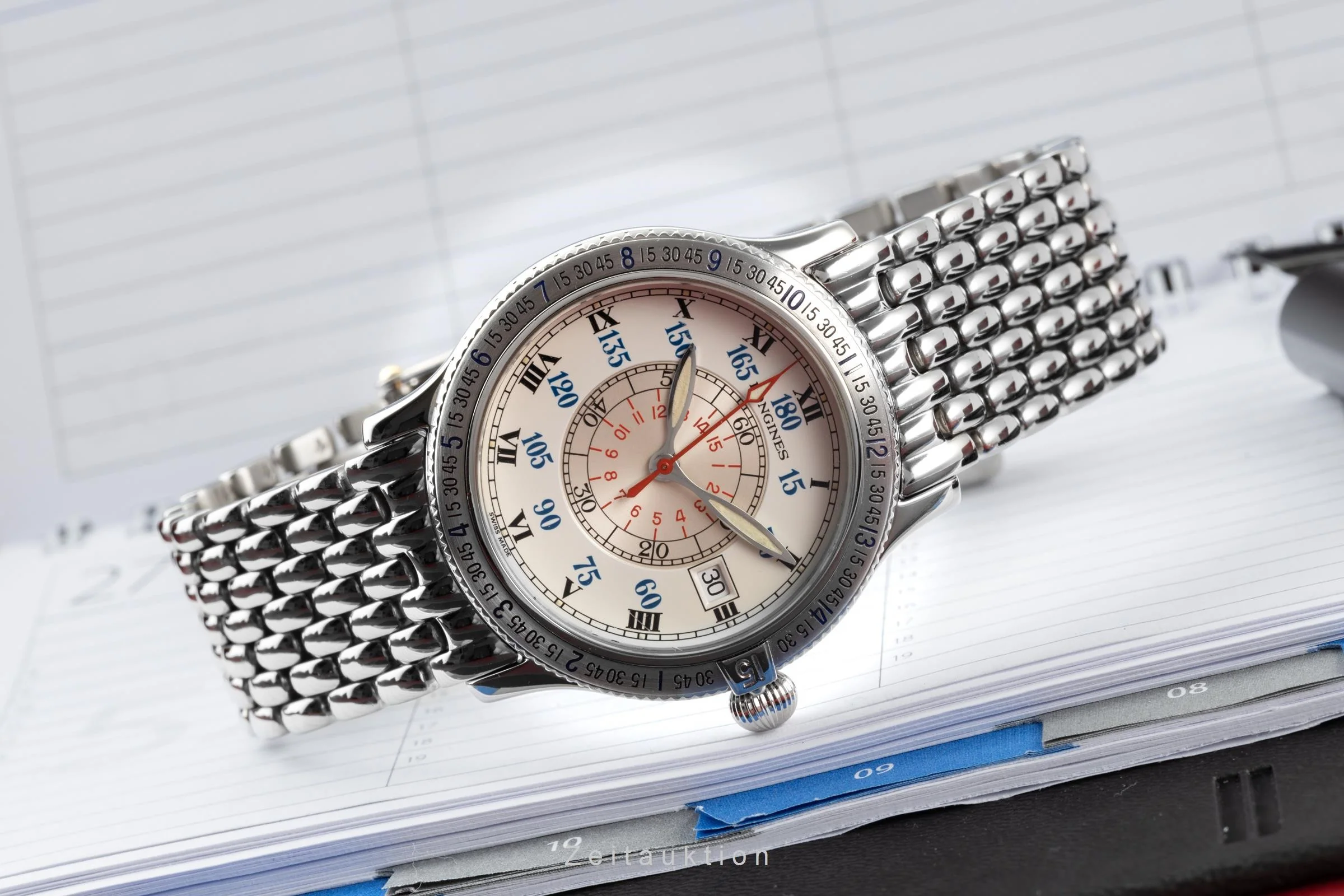 Longines Lindbergh Stundenwinkel steel automatic men's watch L2.617.4  [2200787] - Image 2
