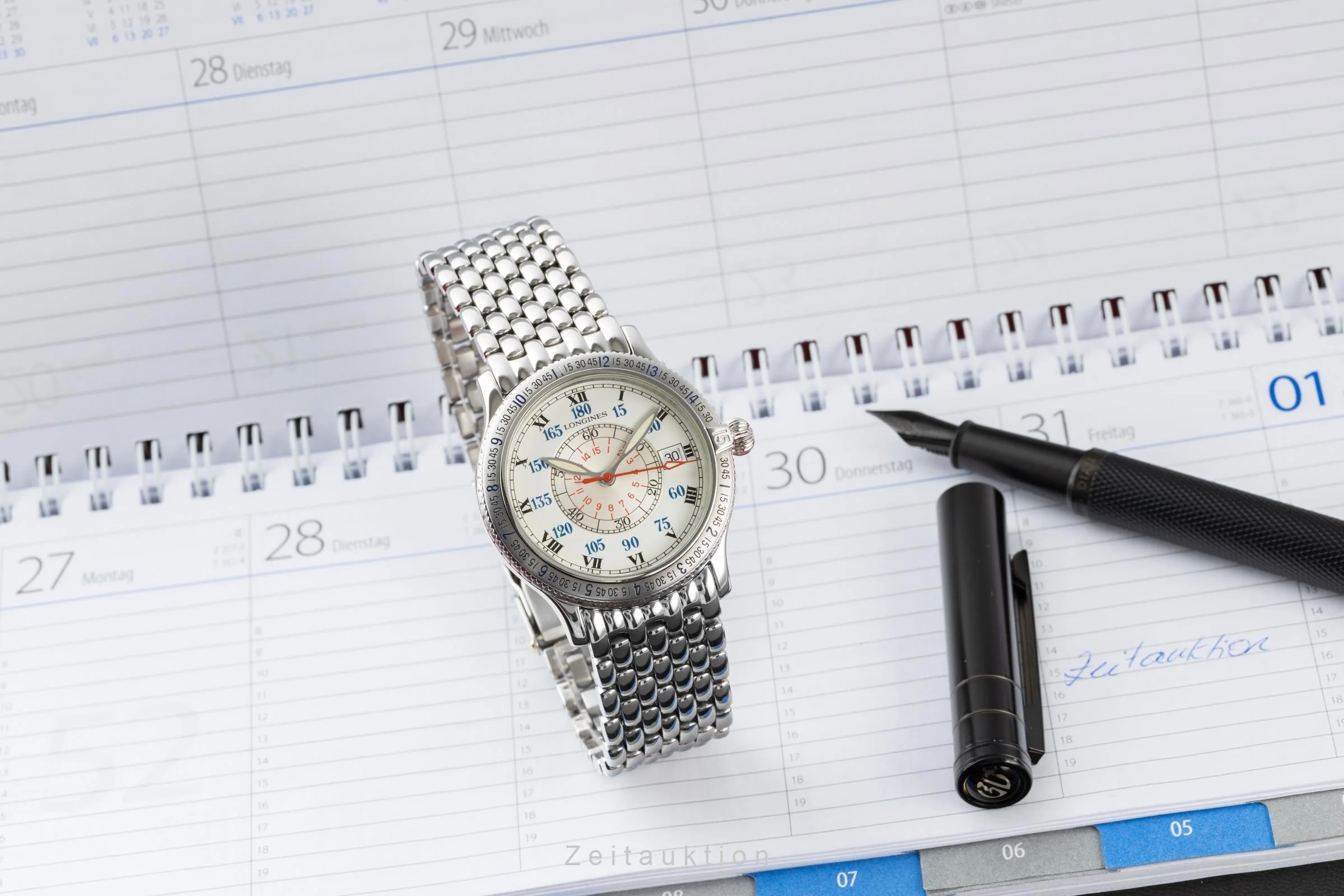 Longines Lindbergh Stundenwinkel steel automatic men's watch L2.617.4  [2200787] - Image 3