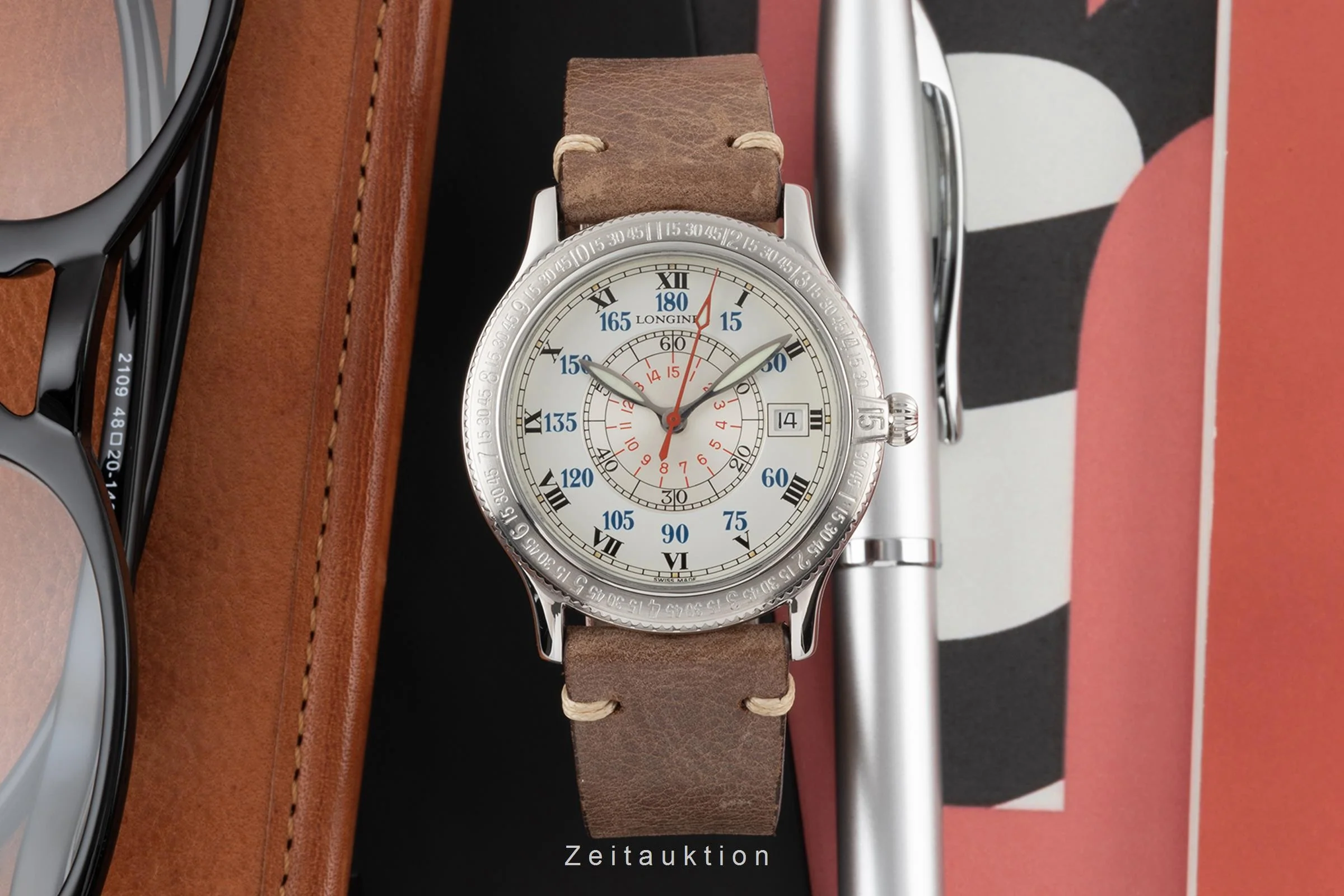 Longines Lindbergh Stundenwinkel steel automatic men's watch L2.617.4  [2304649] - Image 2