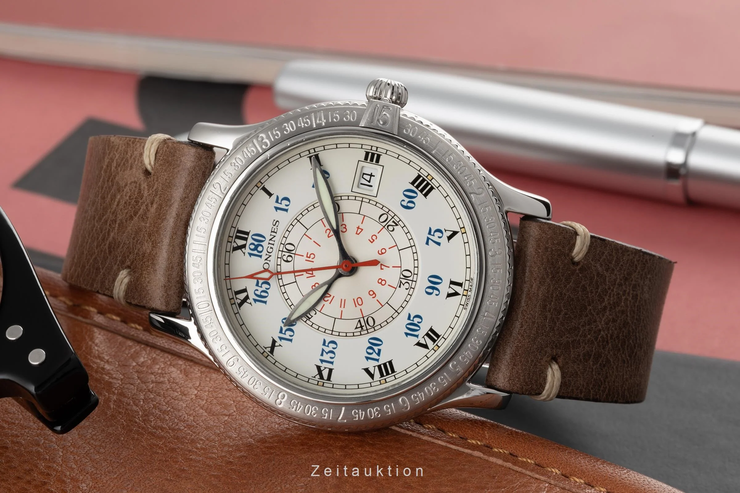 Longines Lindbergh Stundenwinkel steel automatic men's watch L2.617.4  [2304649] - Image 3