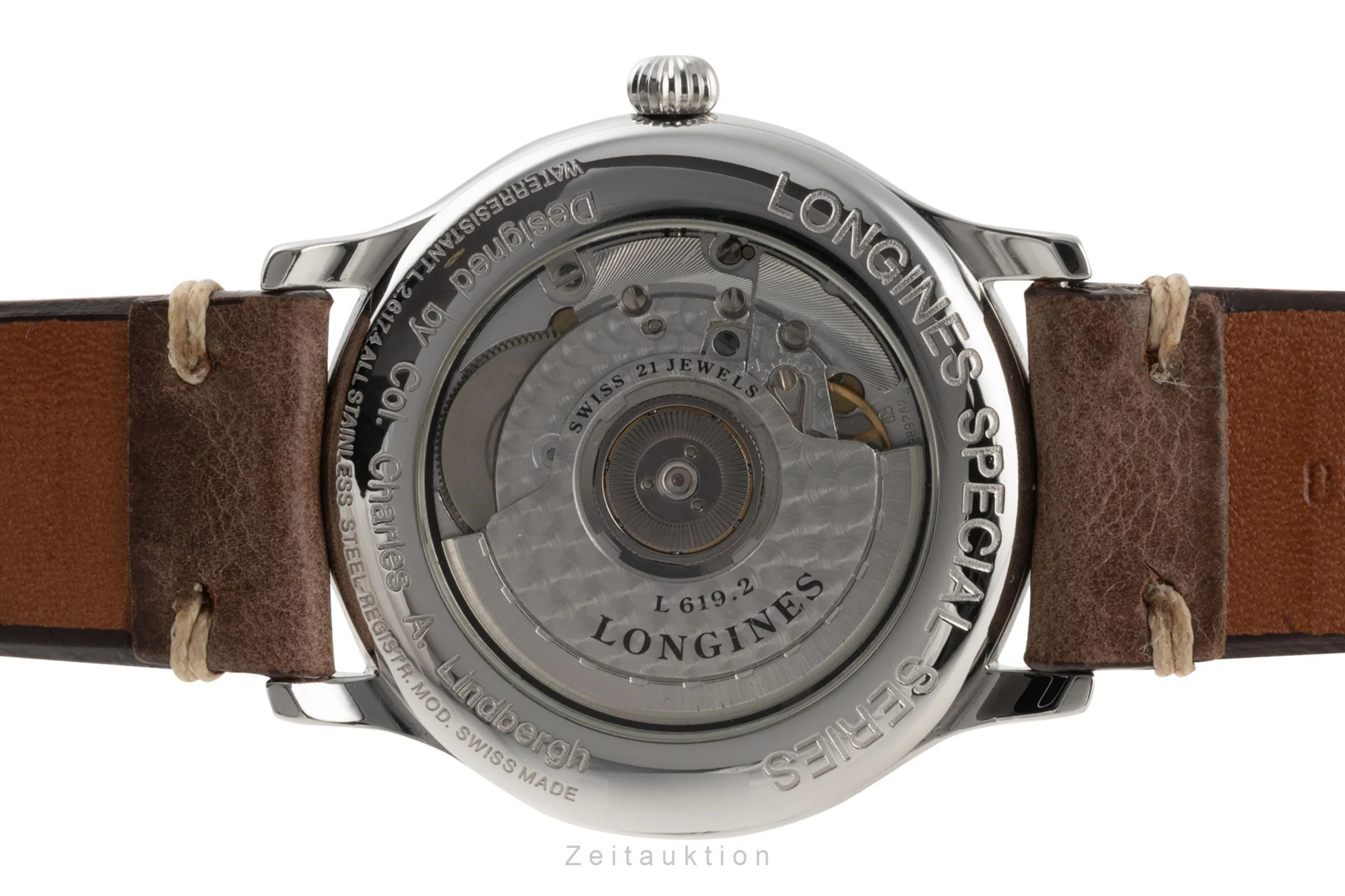 Longines Lindbergh Stundenwinkel steel automatic men's watch L2.617.4  [2304649] - Image 9