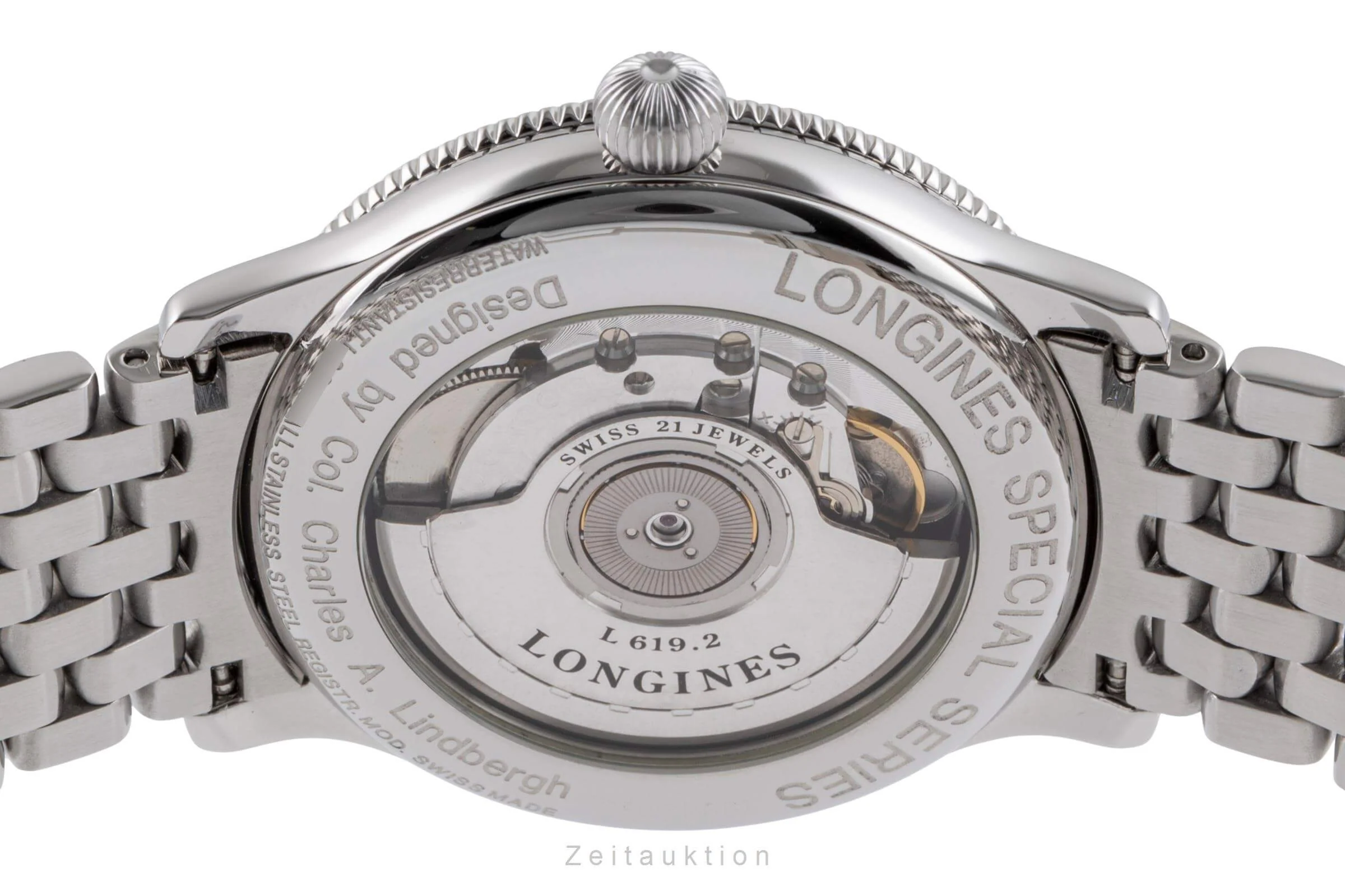 Longines Lindbergh Stundenwinkel steel automatic men's watch L2.617.4  [2500601] - Image 10