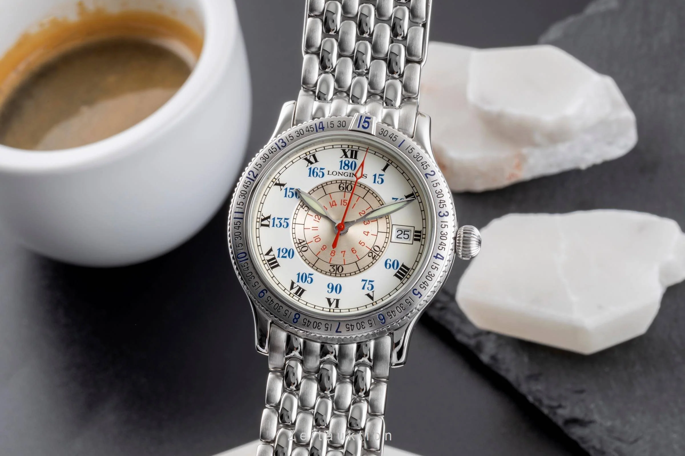 Longines Lindbergh Stundenwinkel steel automatic men's watch L2.617.4  [2500601] - Image 2