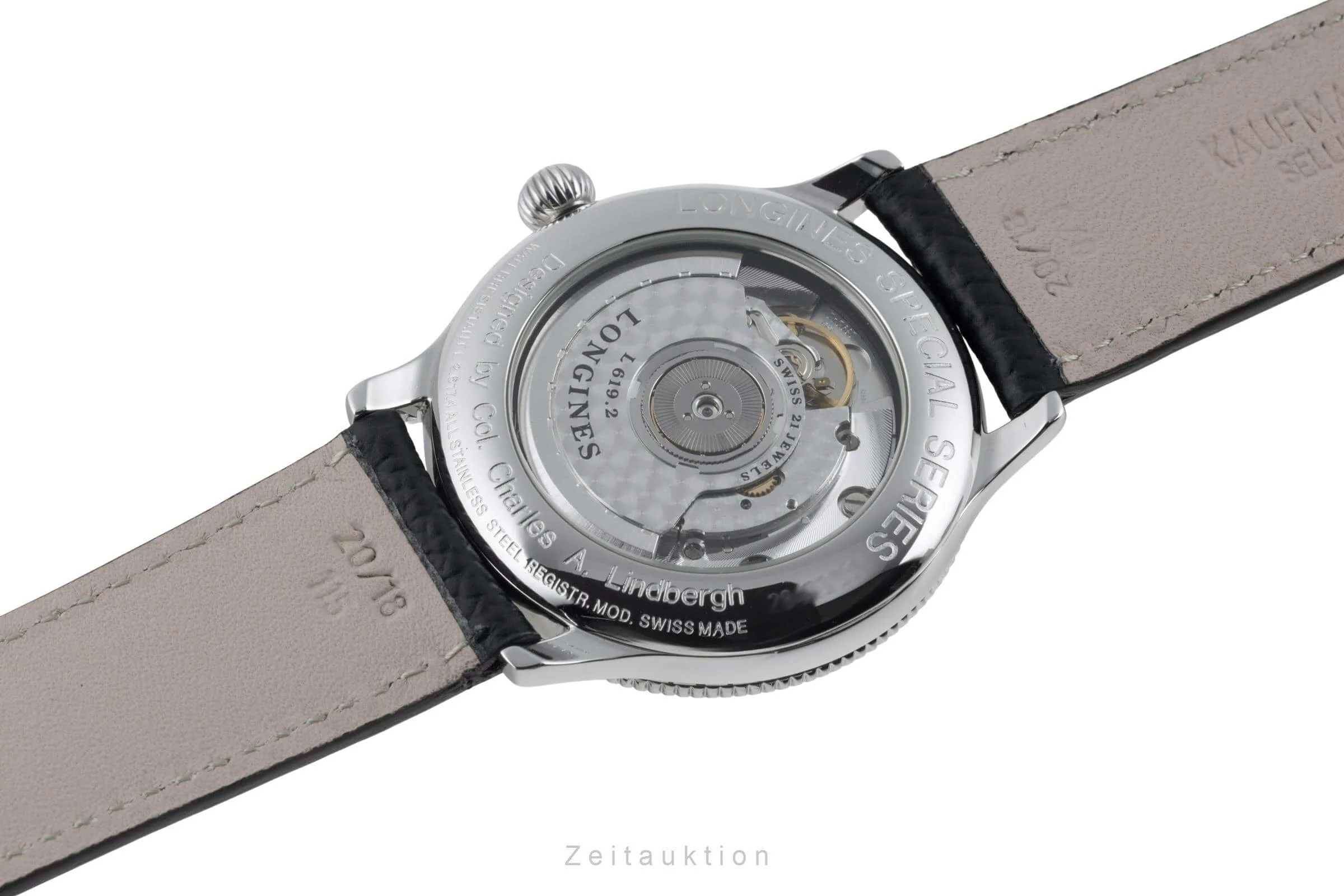 Longines Lindbergh Stundenwinkel steel automatic men's watch L2.617.4  [2501432] - Image 10