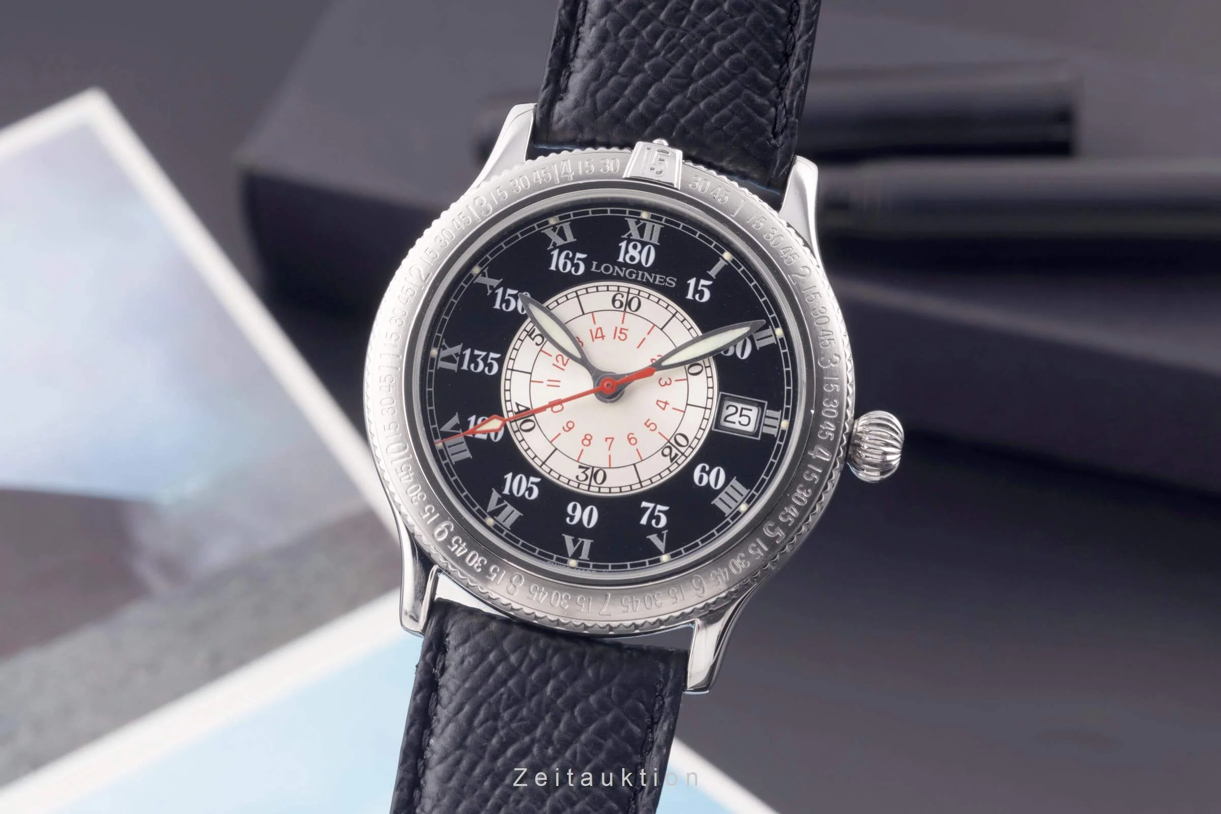 Longines Lindbergh Stundenwinkel steel automatic men's watch L2.617.4  [2501432] - Image 2