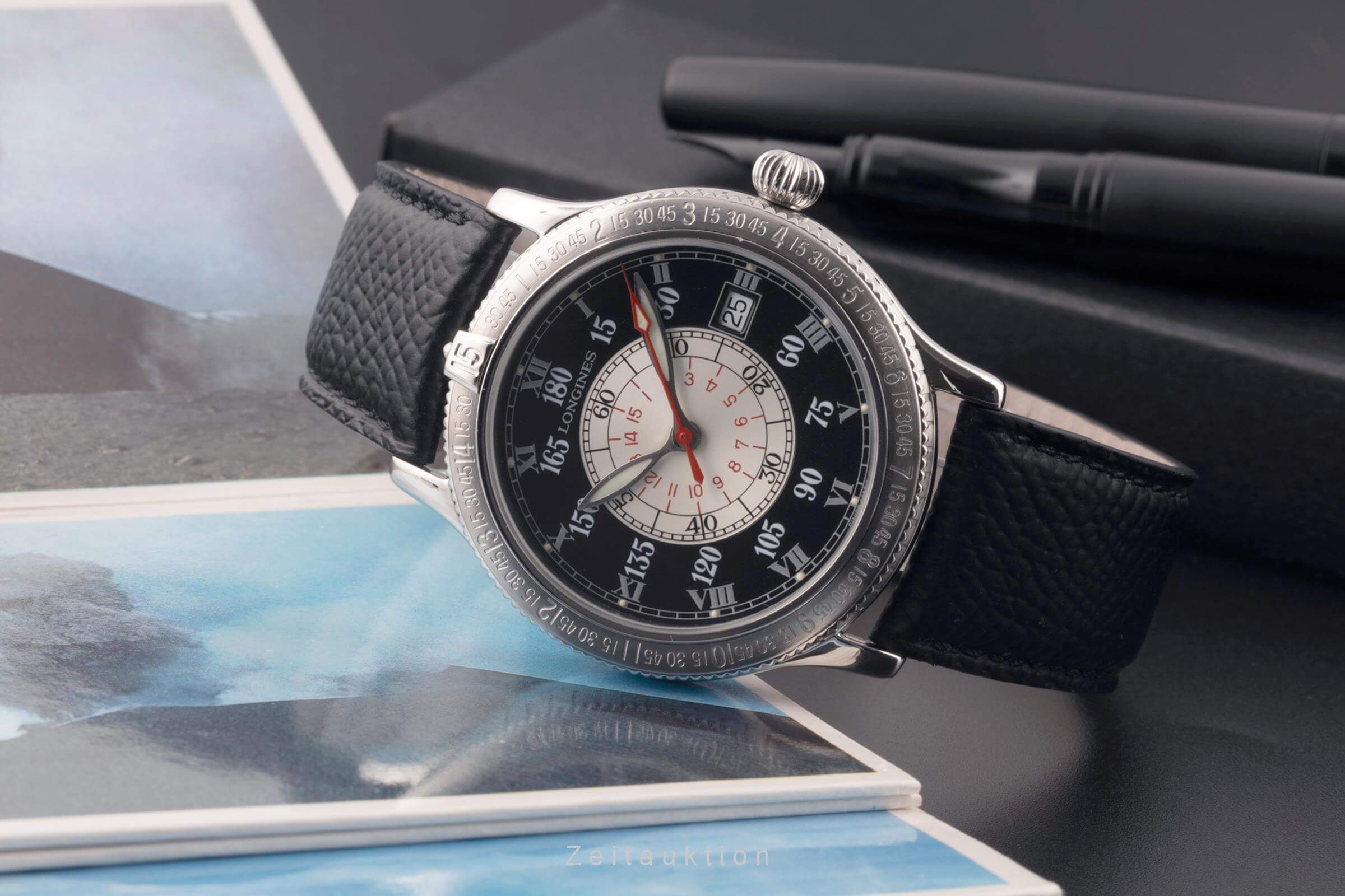 Longines Lindbergh Stundenwinkel steel automatic men's watch L2.617.4  [2501432] - Image 3