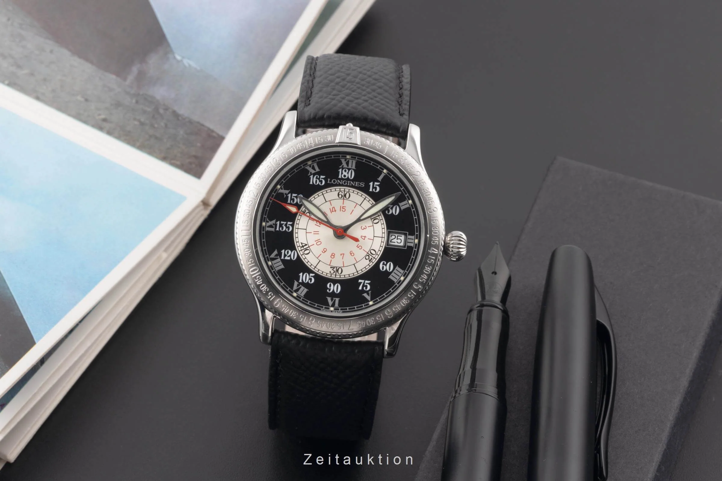 Longines Lindbergh Stundenwinkel steel automatic men's watch L2.617.4  [2501432] - Image 4