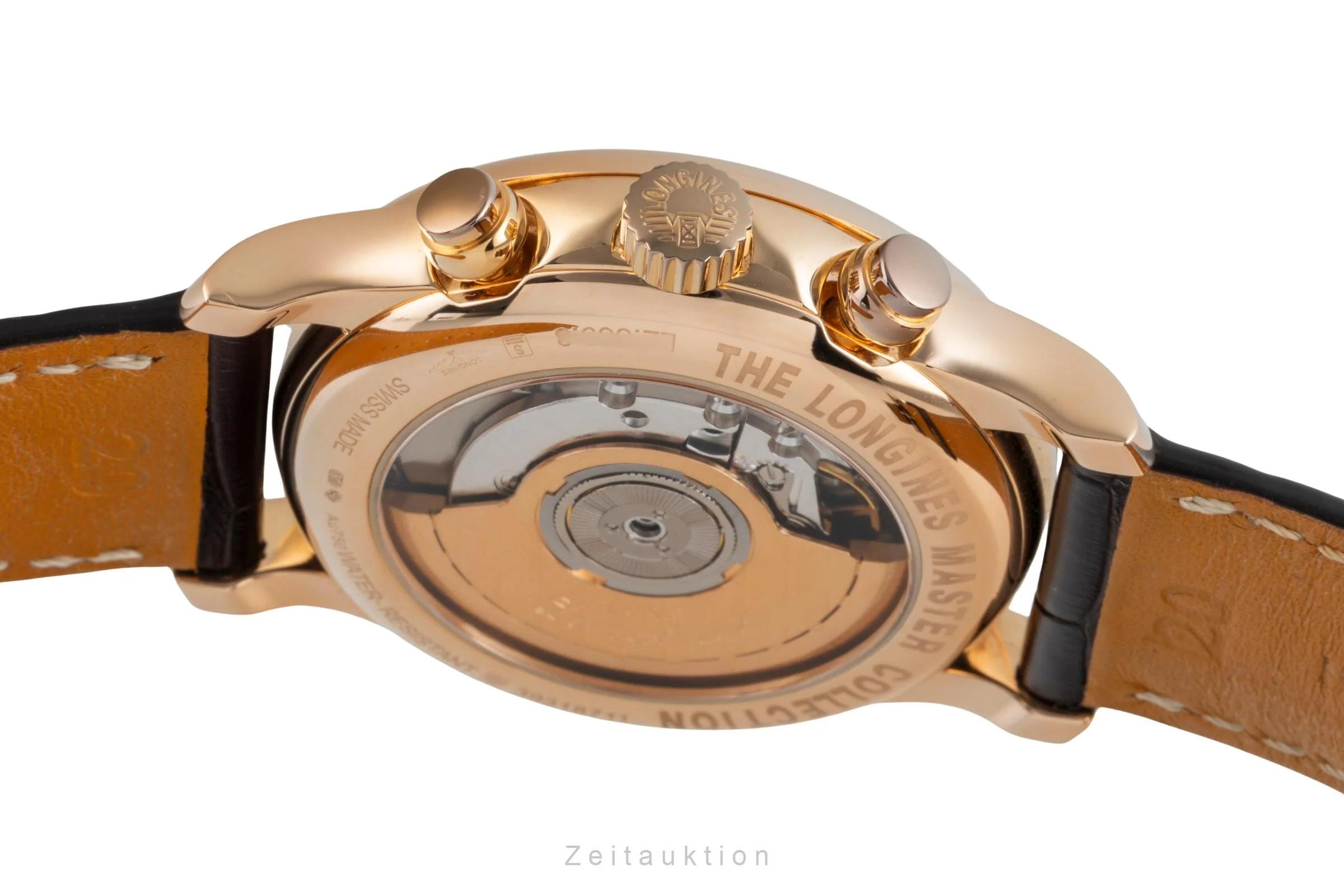 Longines Master Collection chronograph 18 ct red gold automatic men's watch L2.669.8.78.3 LP: 10300EUR  [2507040] - Image 12