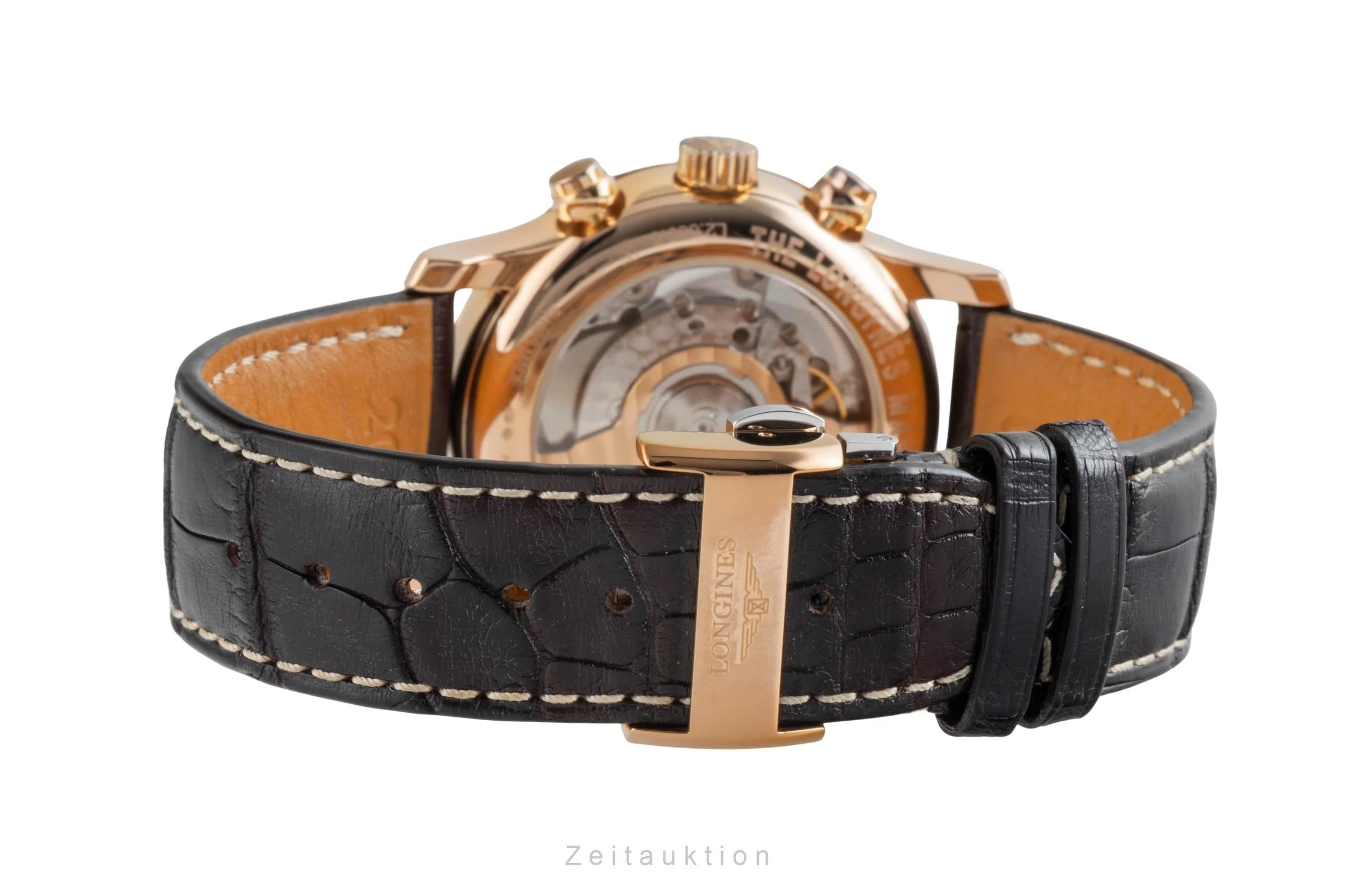 Longines Master Collection chronograph 18 ct red gold automatic men's watch L2.669.8.78.3 LP: 10300EUR  [2507040] - Image 14