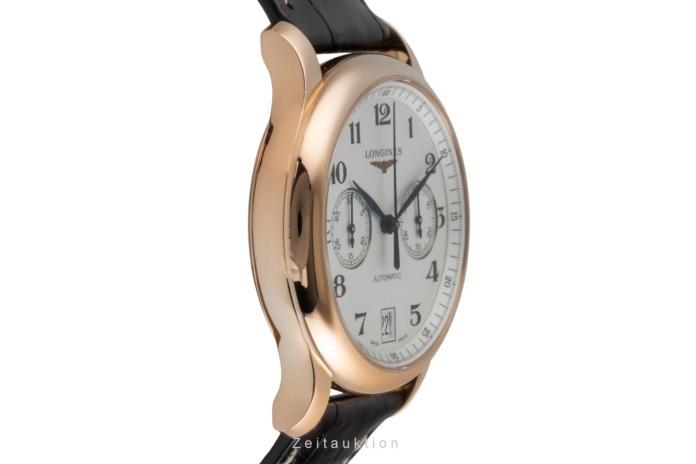 Longines Master Collection chronograph 18 ct red gold automatic men's watch L2.669.8.78.3 LP: 10300EUR  [2507040] - Image 8