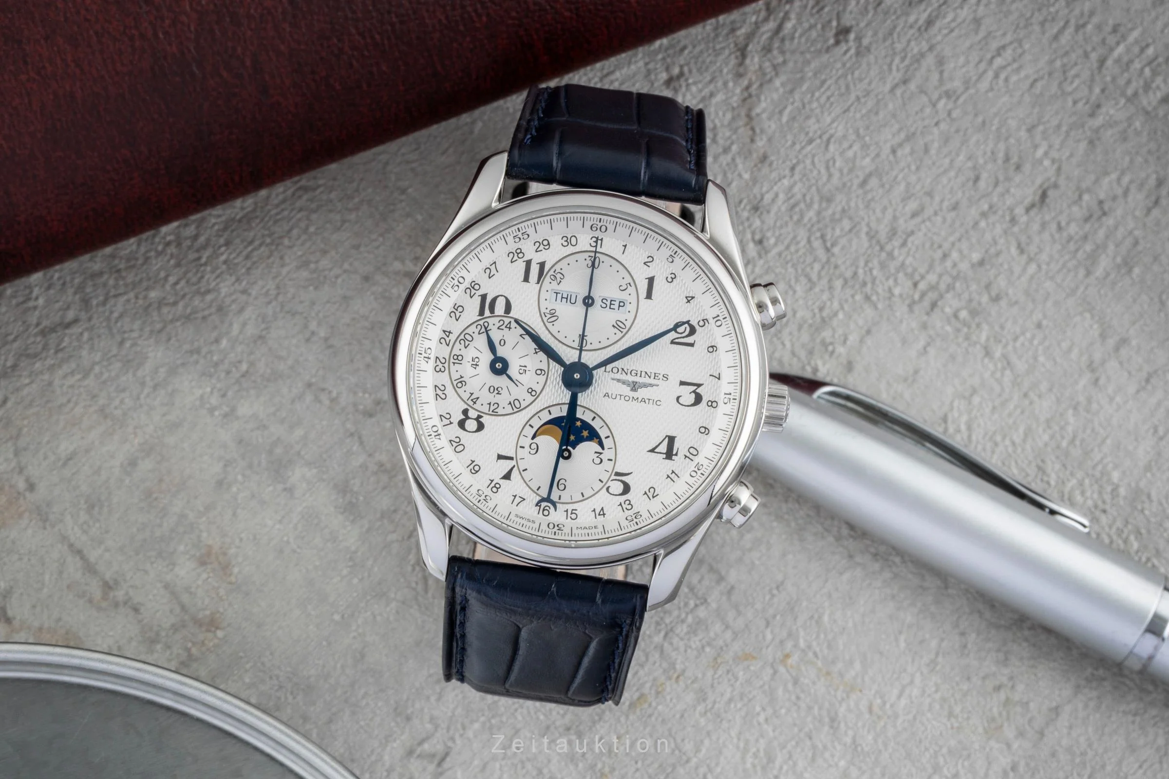 Longines Master Collection chronograph steel automatic men's watch L2.673.4.78.5 LP: 3900EUR  [2506793] - Image 4