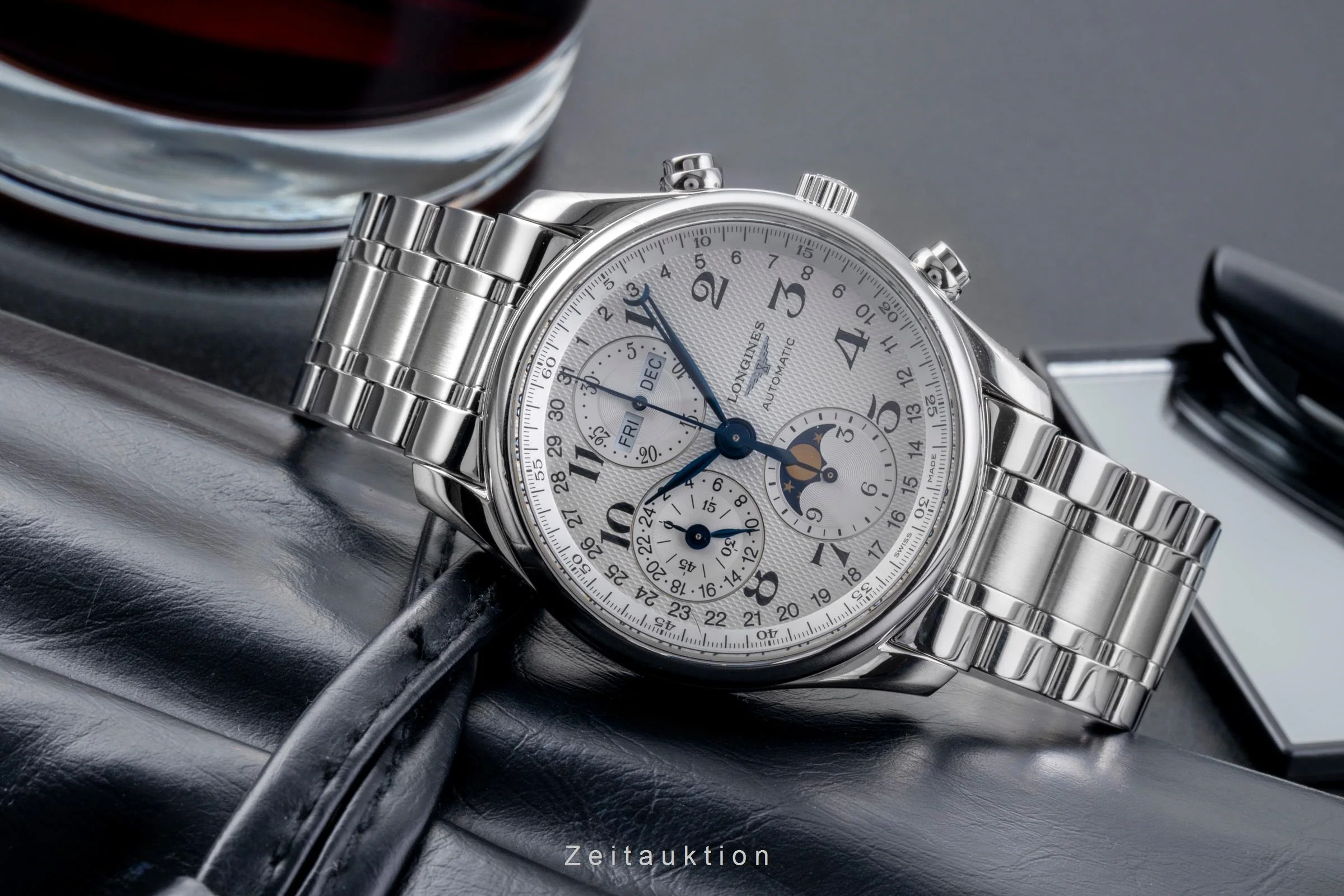 Longines Master Collection chronograph steel automatic men's watch L2.673.4.78.6  [2505555] - Image 3