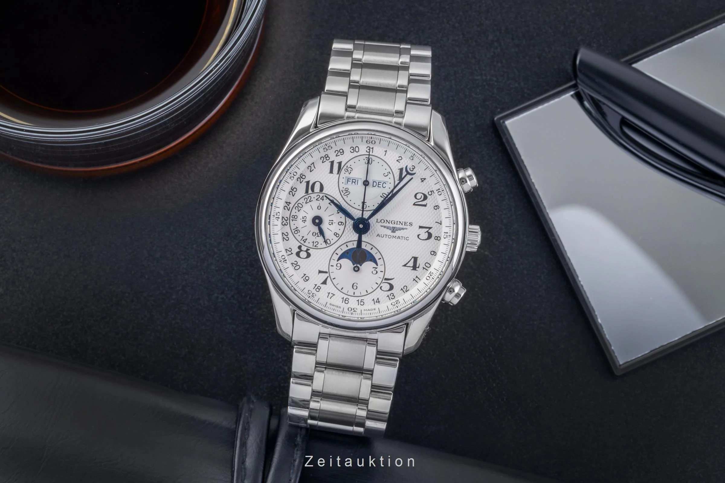 Longines Master Collection chronograph steel automatic men's watch L2.673.4.78.6  [2505555] - Image 4
