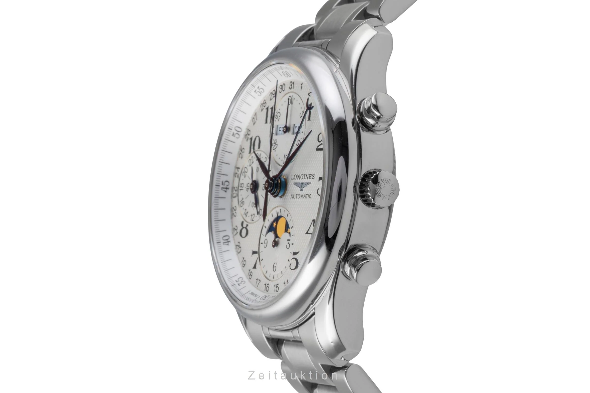 Longines Master Collection chronograph steel automatic men's watch L2.673.4.78.6  [2505555] - Image 7