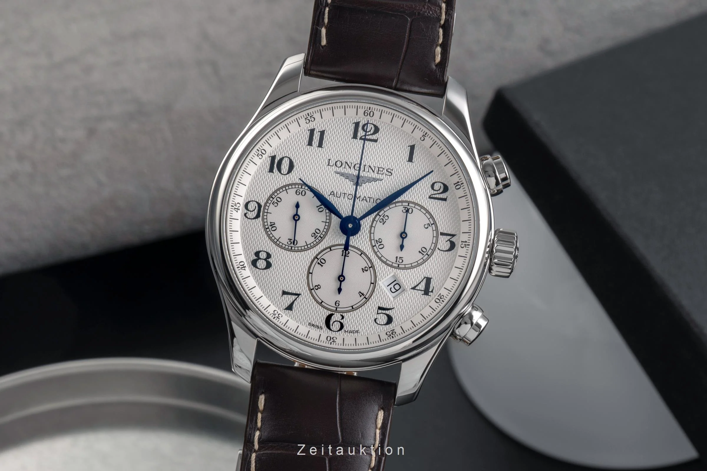 Longines Master Collection chronograph steel automatic men's watch L2.859.4.78.3 LP: 3600EUR  [2503795] - Image 2