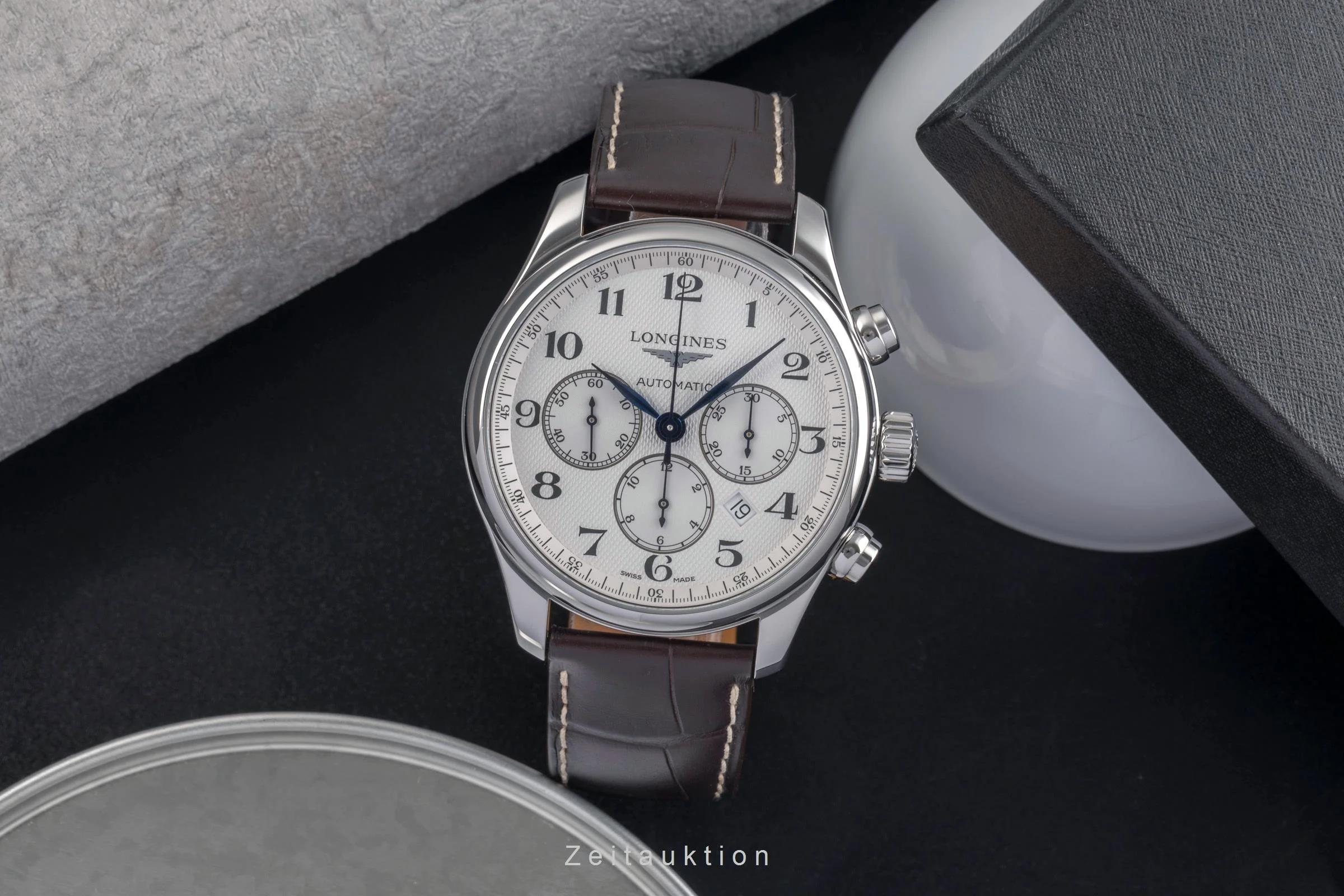 Longines Master Collection chronograph steel automatic men's watch L2.859.4.78.3 LP: 3600EUR  [2503795] - Image 4