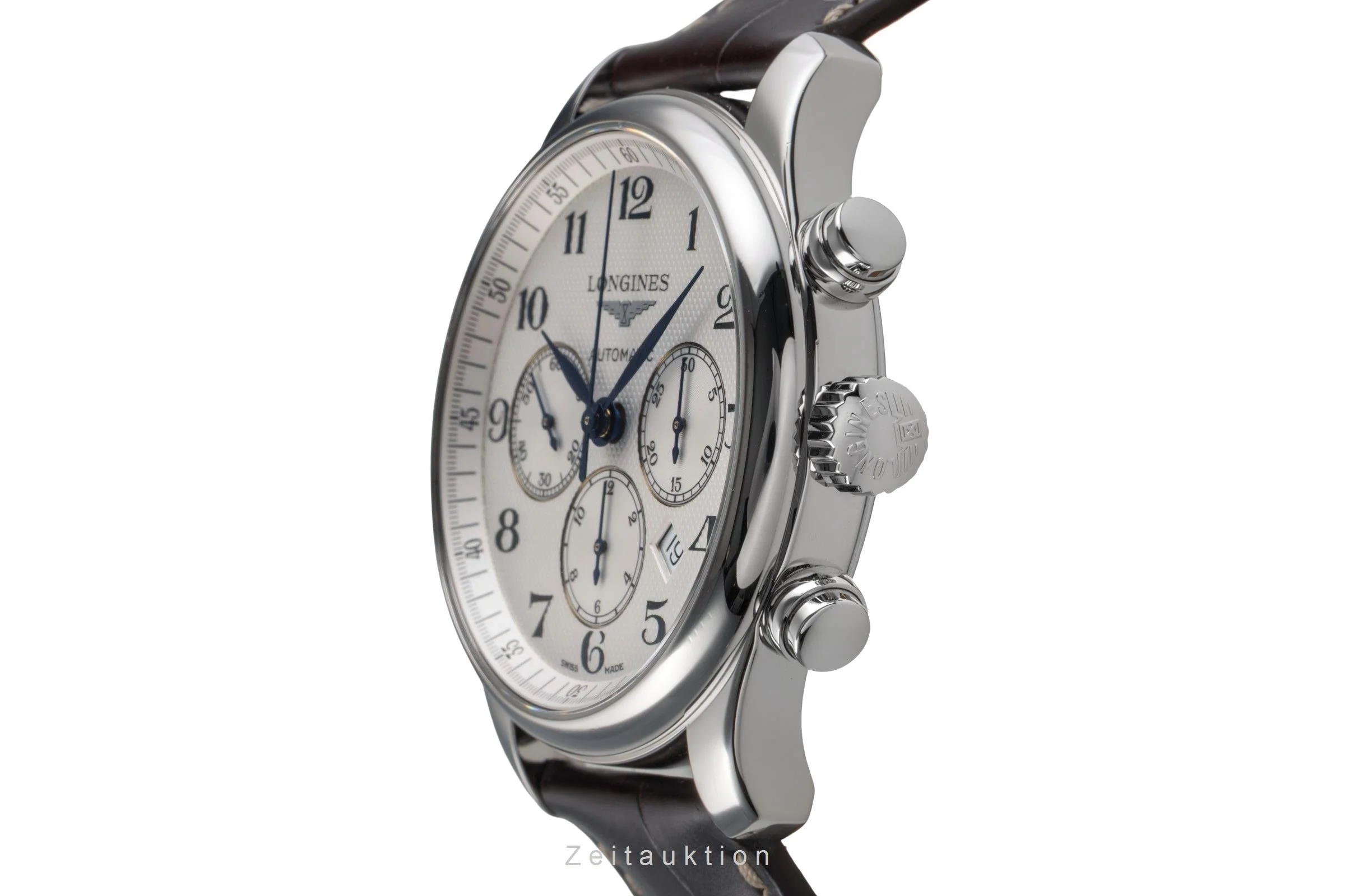 Longines Master Collection chronograph steel automatic men's watch L2.859.4.78.3 LP: 3600EUR  [2503795] - Image 7