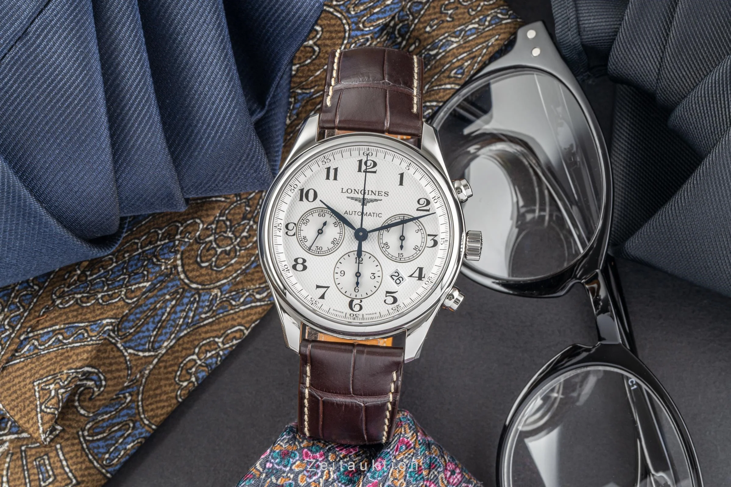 Longines Master Collection chronograph steel automatic men's watch L27594785 LP: 3300EUR  [2300195] - Image 3