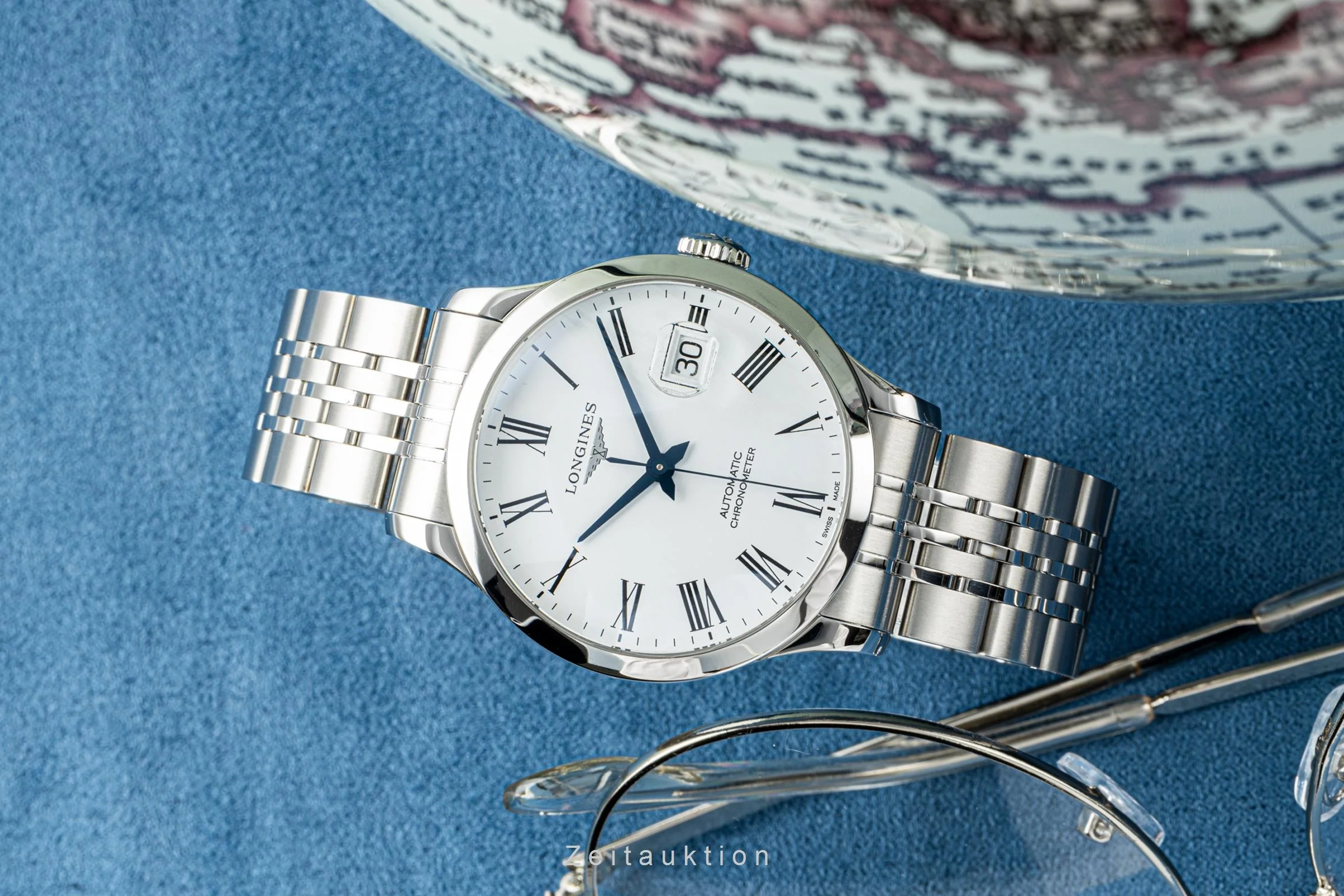Longines Record steel automatic men's watch L2.820.4.11.6 LP: 2130EUR  [2204497] - Image 2