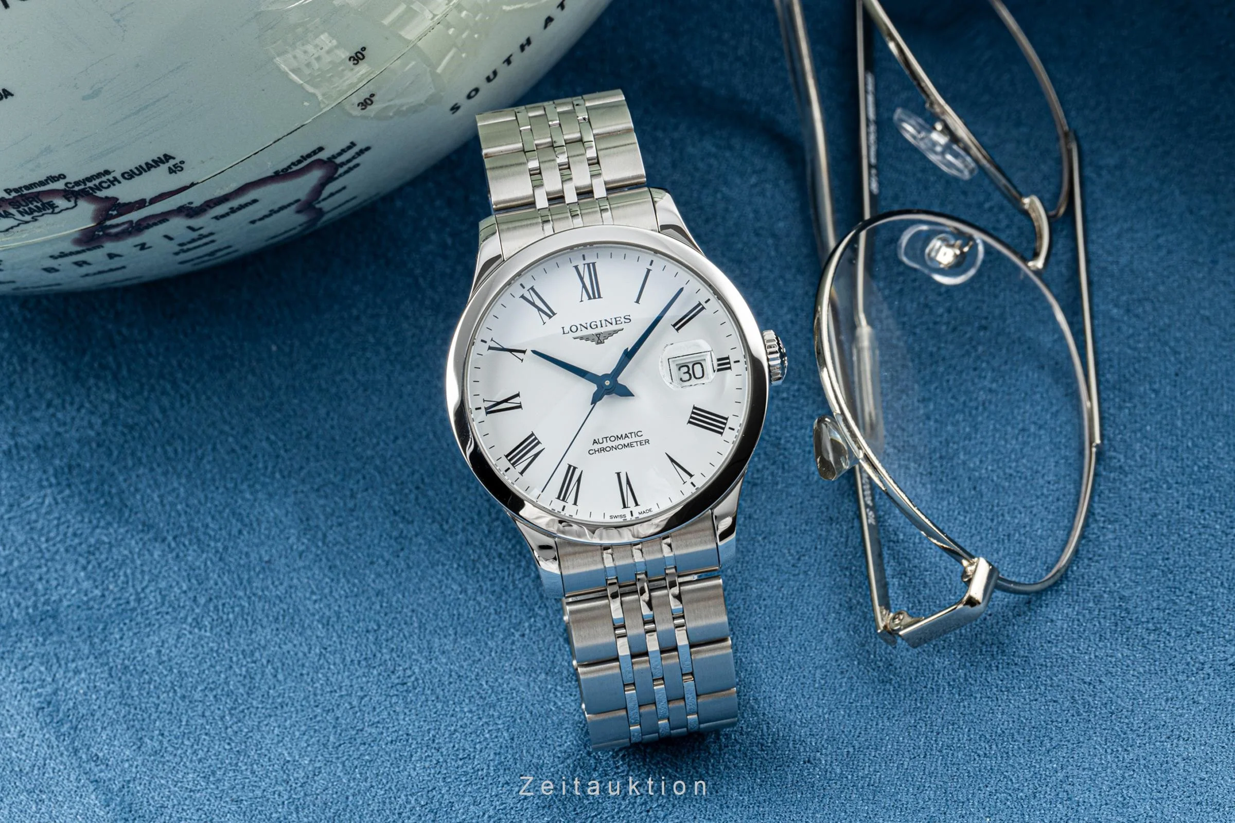 Longines Record steel automatic men's watch L2.820.4.11.6 LP: 2130EUR  [2204497] - Image 3