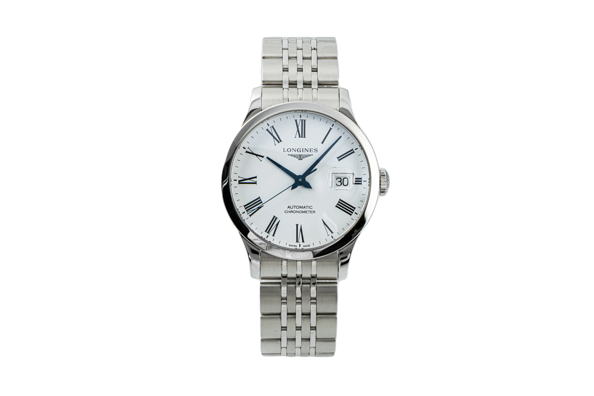 Longines Record steel automatic men's watch L2.820.4.11.6 LP: 2130EUR  [2204497] - Image 4